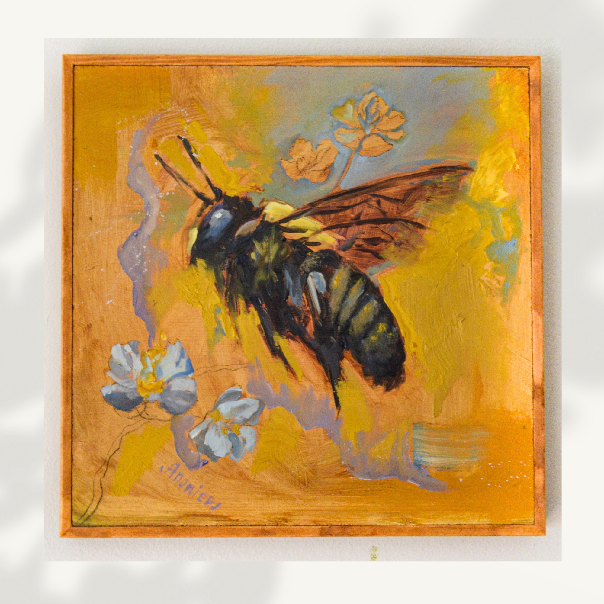Pollinator Dust Oil Painting