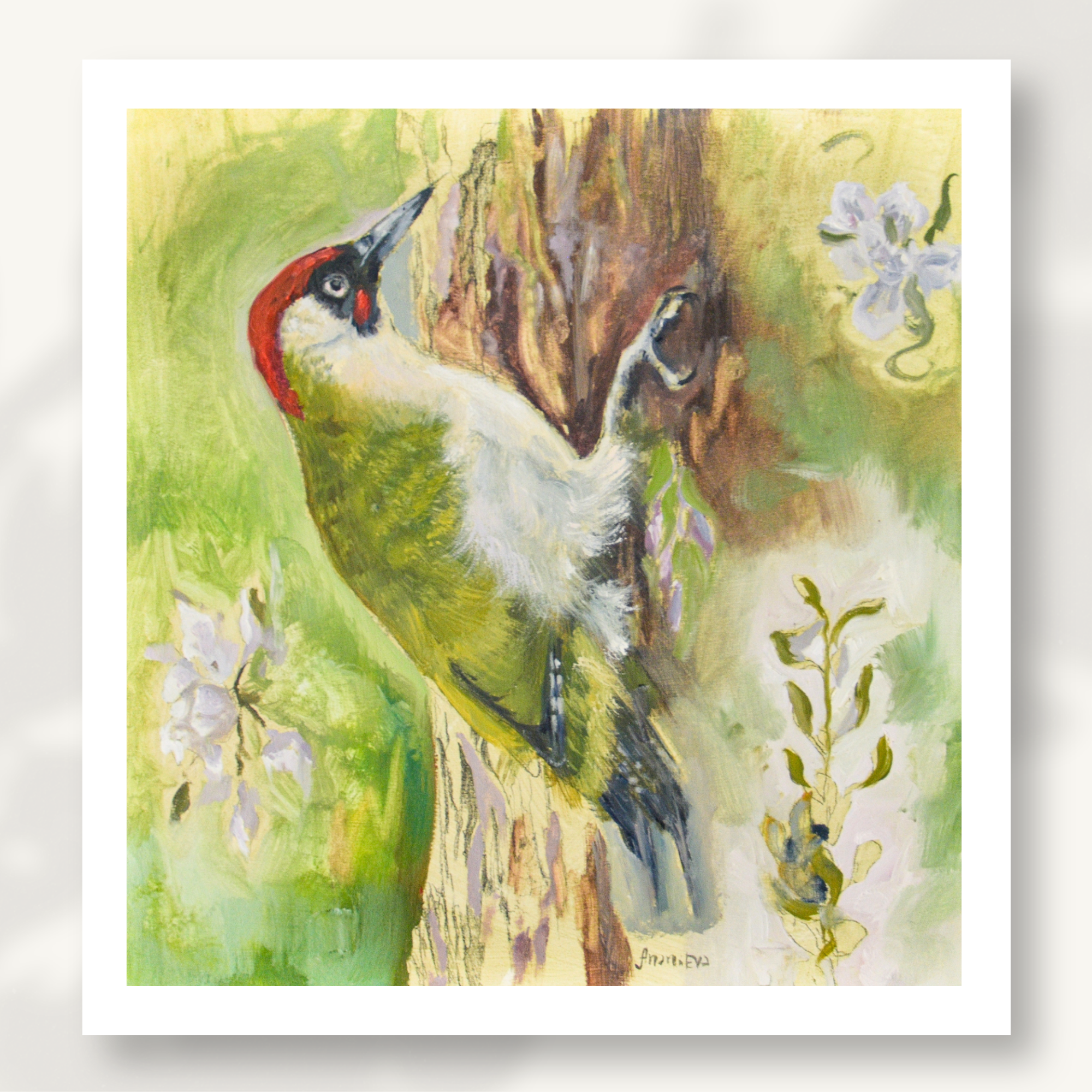 Green Woodpecker Fine Art Print