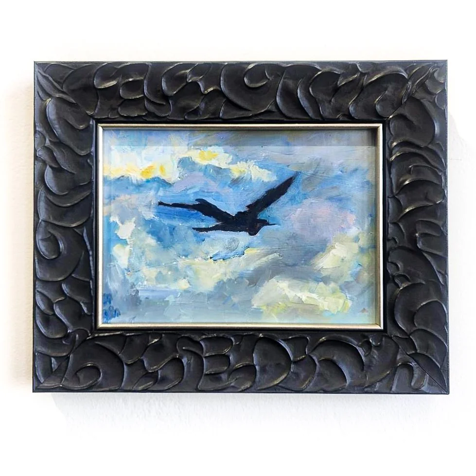 Blue Heron Original Oil Painting