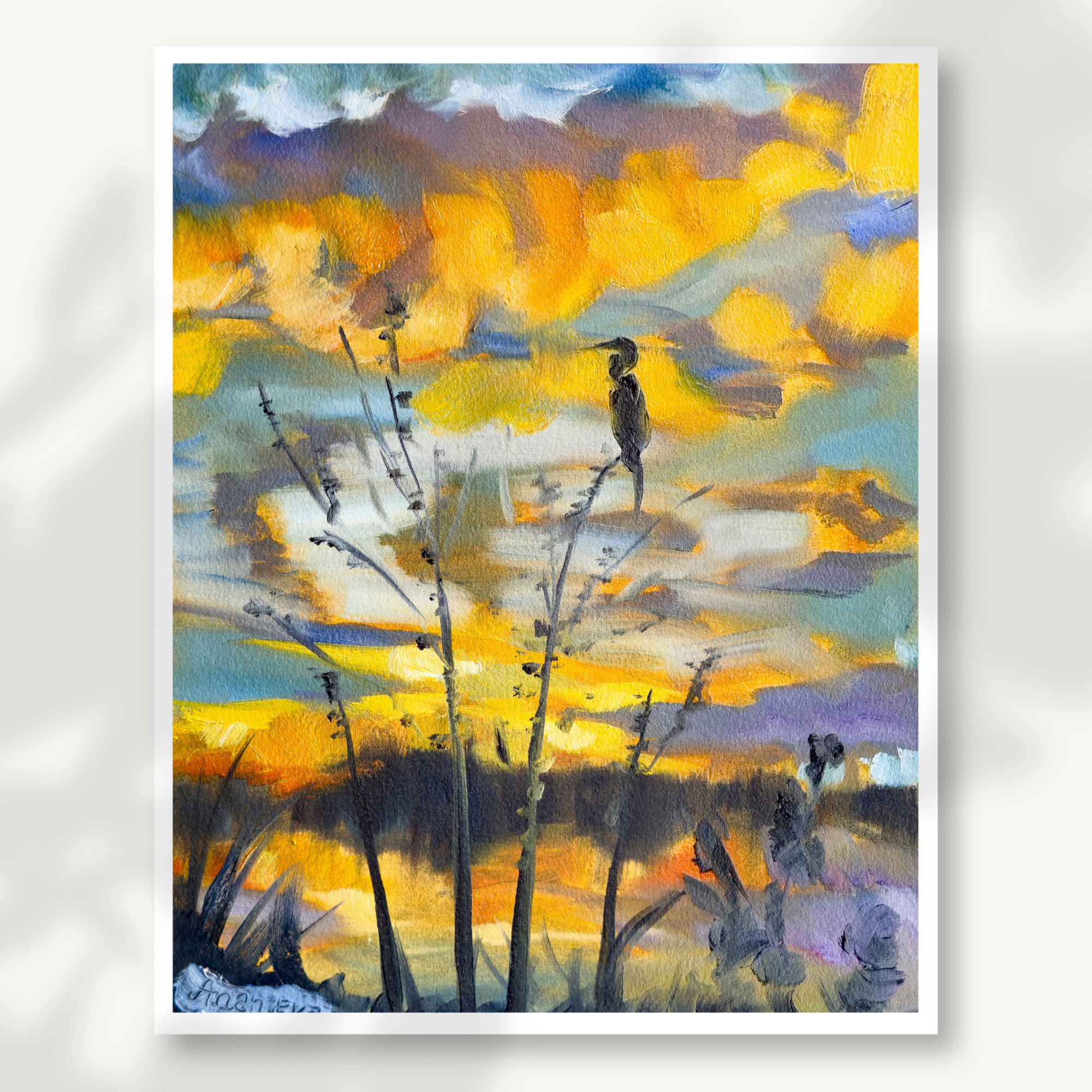 Blissful Sunset Fine Art Print
