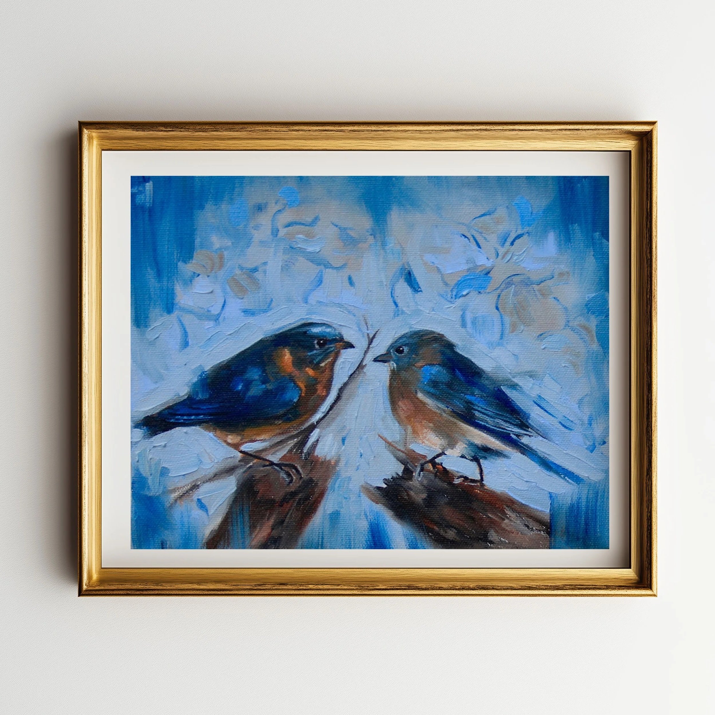 Eastern Bluebirds Fine Art print