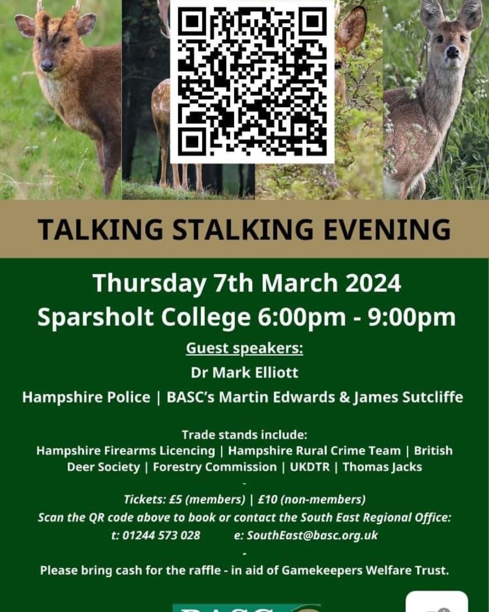 This Looks to be a good event this run by the BASC. 
Event details and booking instructions in the link below ..
If you are going , come see the UKDTR representatives that will be there on hand for a chat about what we do and how we can help if ever 