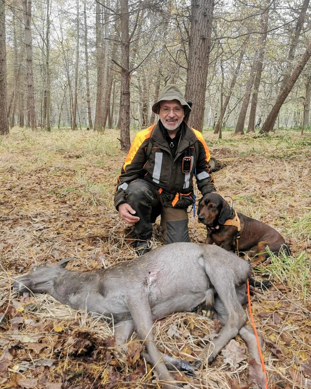 2 good recoveries for Sarb &amp; Thor this morning..👌👌
With a 200m track on a Fallow Pricket that was shot last light the evening before ..
And a short 50m track on a muntjac that was also shot last night..
Many thanks to the stalkers for putting y