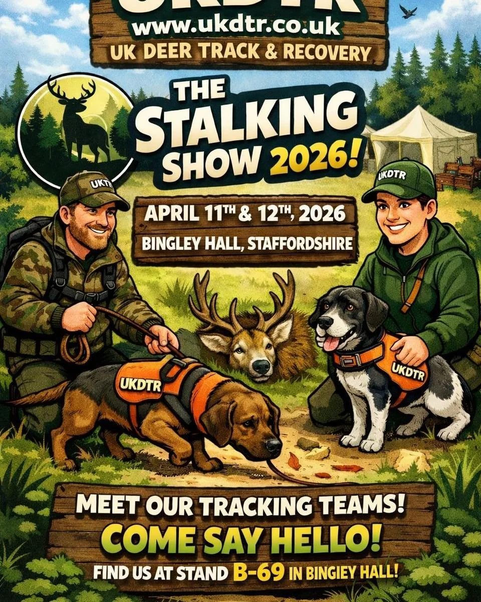 Just over a week to go to what has become the Best Deer related Show that has ever been ..
This years looks to be better again 🦌🦌

https://www.thestalkingshow.co.uk/

We will be there all weekend ..