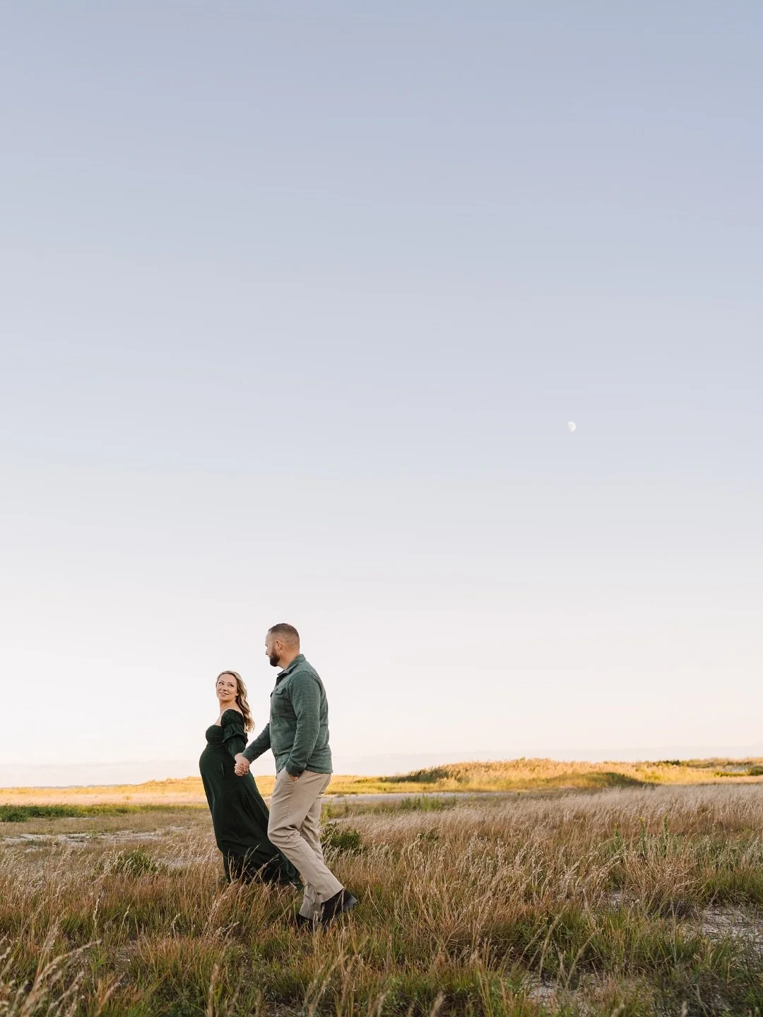 We&rsquo;re convinced Jill and Dan bring the magic light with them.✨ We&rsquo;ve photographed their engagement, wedding, and now with a baby on the way. 🥹 Each chapter just keeps getting better. 🩵

@jill.voorhees @voorheesdan 

#newjerseymaternityp