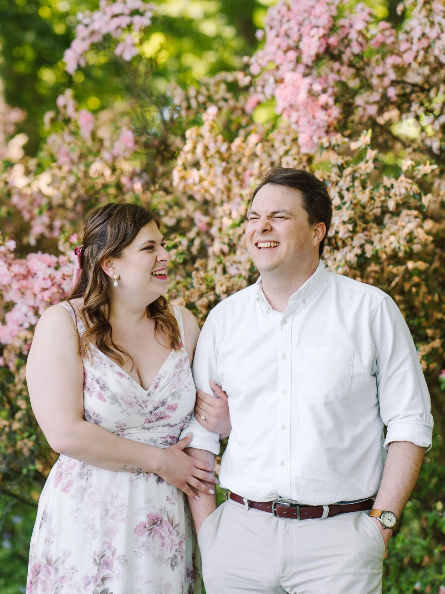 We had the best time with Stephanie &amp; Ben at their engagement session, and we&rsquo;re so excited for more laughter and cute moments with them at their wedding at Appleford tomorrow! 🥹🤍