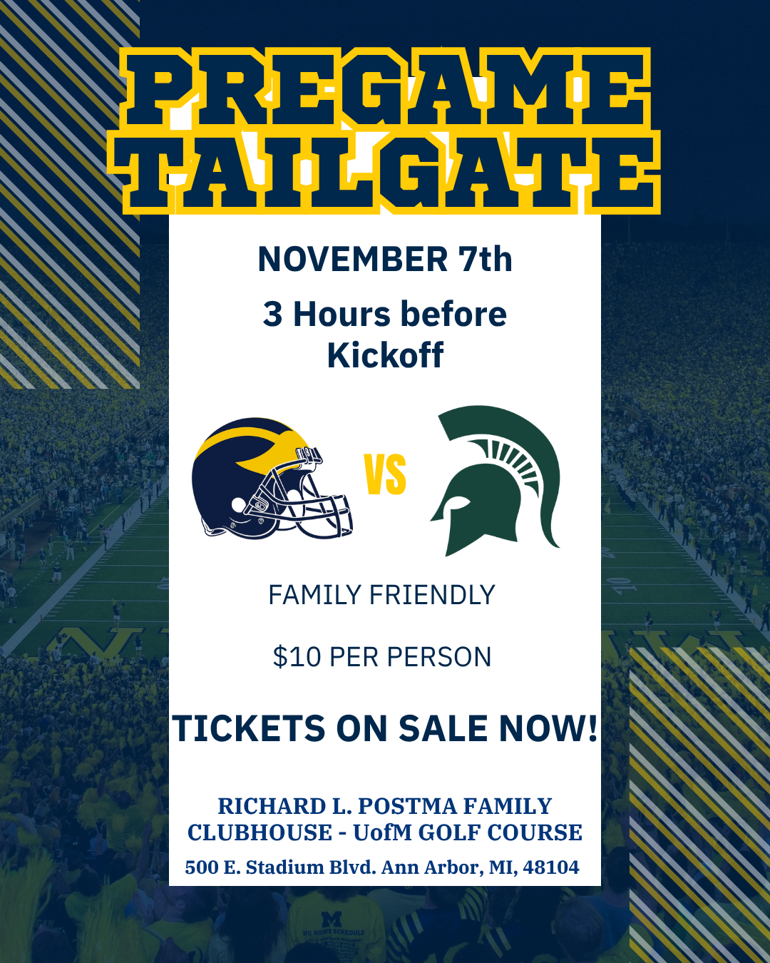 Pregame Tailgate - MSU [Nov 26th]