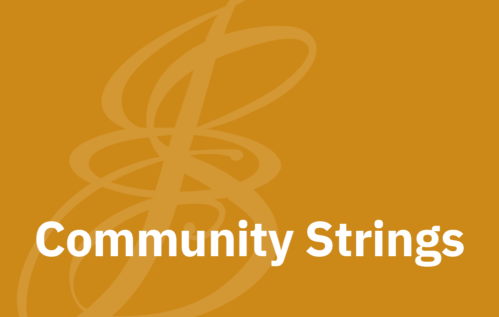 Community Strings 1st Rehearsal