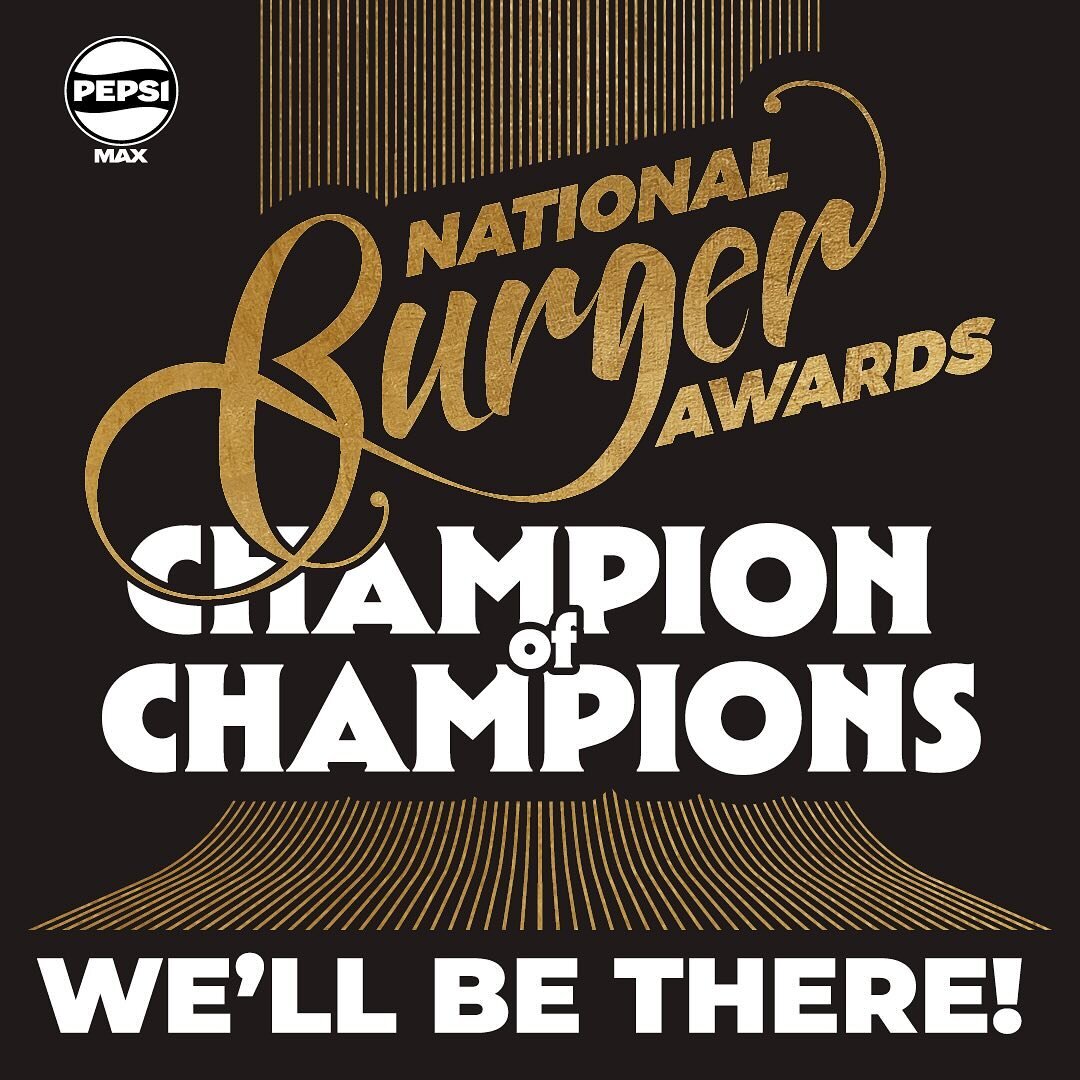 3rd September #NationalBurgerAwards #ChampionOfChampions us and 29 other 🍔 big hitters, former and current Champions to decide the Champion or Champions (did we say Champion enough?)