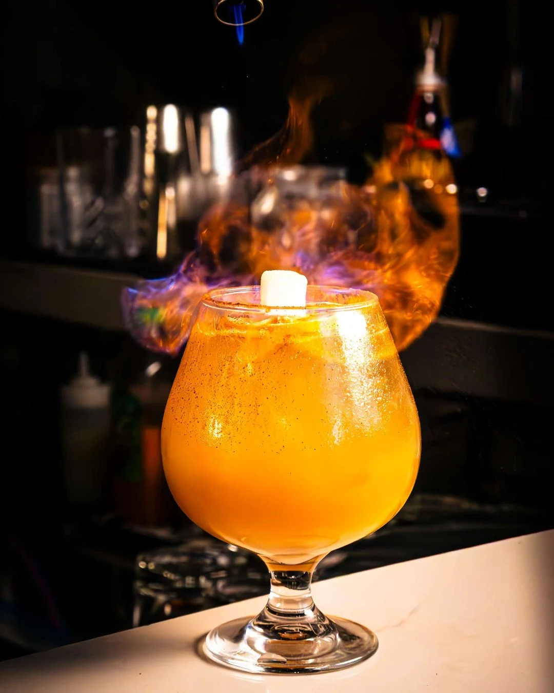 This Halloween, we&rsquo;re serving spirits that actually come alive.🔥 Celebrate with a cocktail that mesmerizes before the first sip.

#ChamaGaucha #HalloweenCocktail #FieryFlavors #CraftedWithPassion #FireAndFlavor #HalloweenDrinks #SpookyCocktail