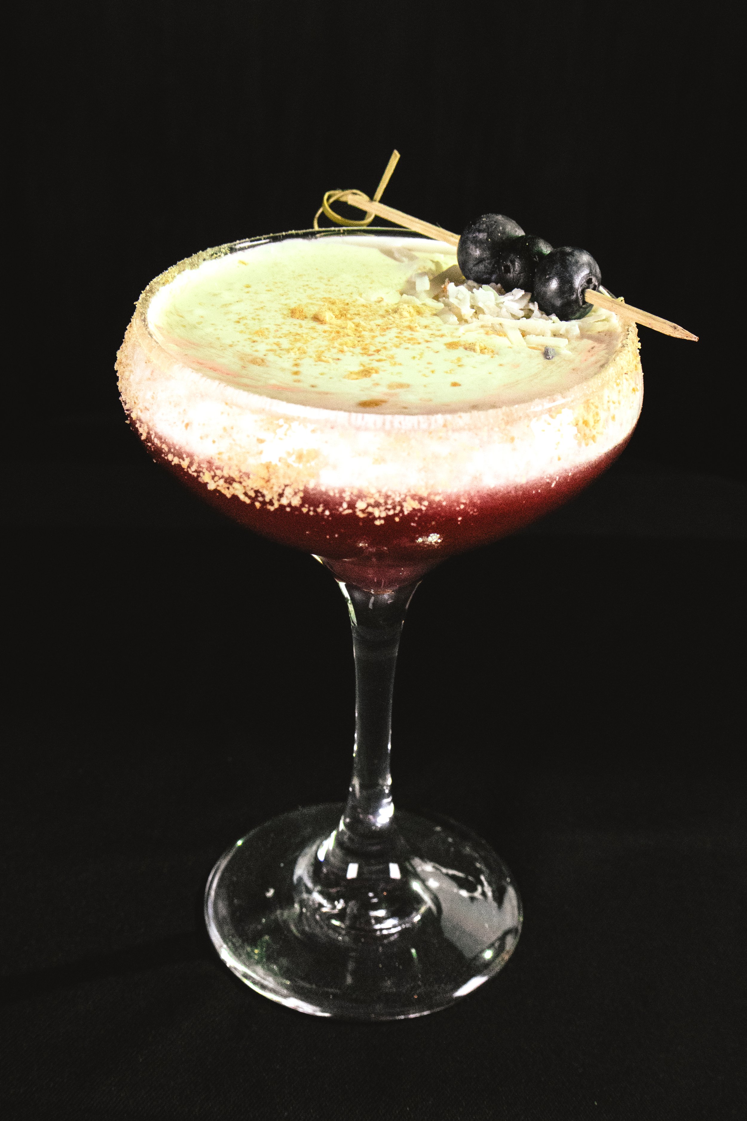 DARK BERRY TART
Malibu Rum, muddled berries, fresh lemon juice, simple syrup & whipped cream topping.