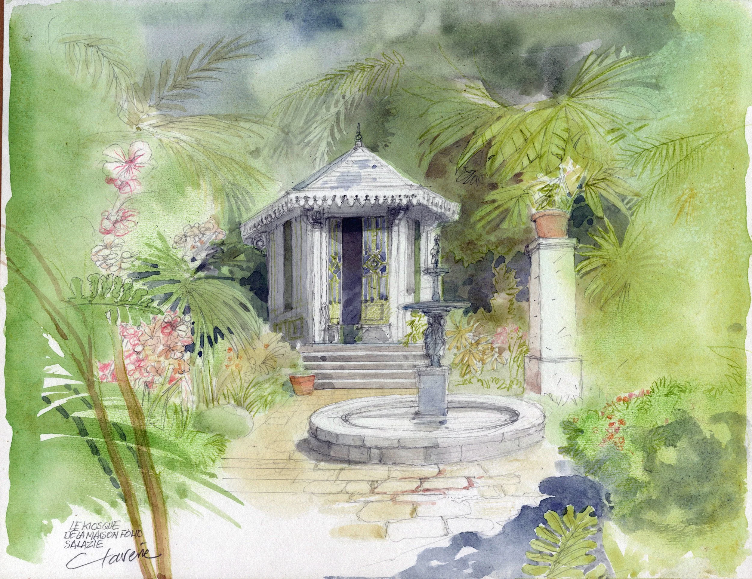 Le kiosque de la maison Folio à Salazie, La Réunion