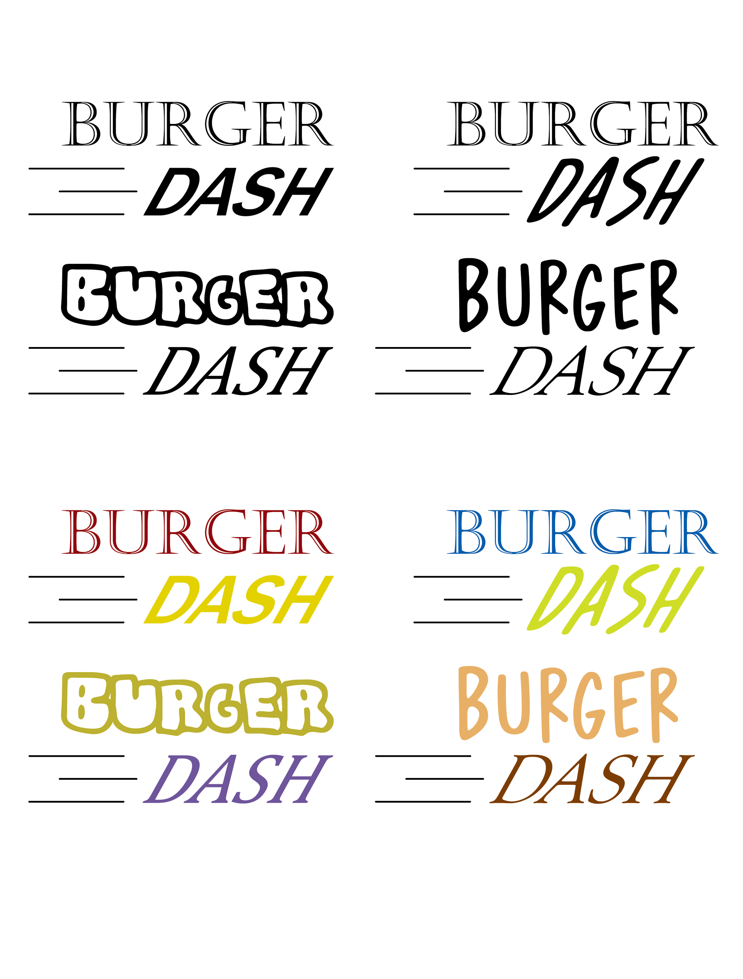 Burger Dash logo variations_Typography and color exploration.png
