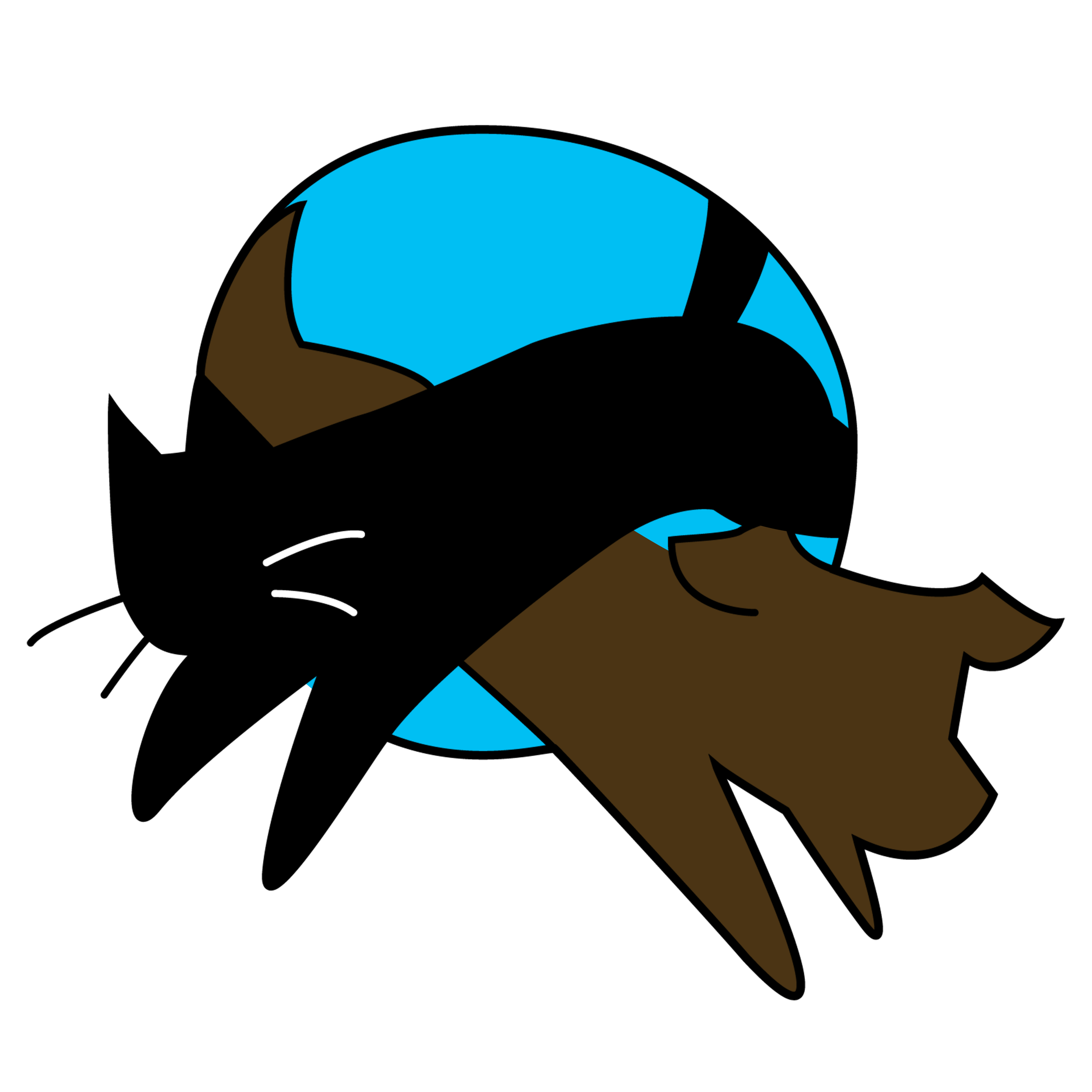 Logo for a made up pet store.