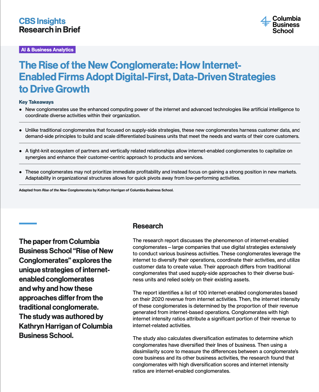 The Rise of the New Conglomerates