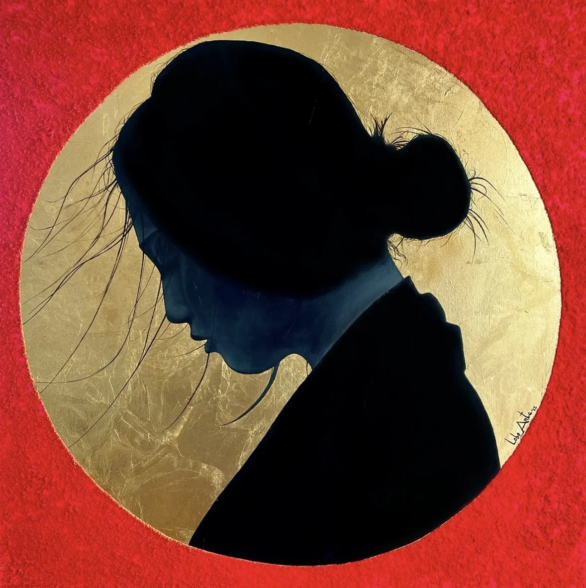 Lost Sun / oil, mixed technique on canvas / 100 x 100 cm