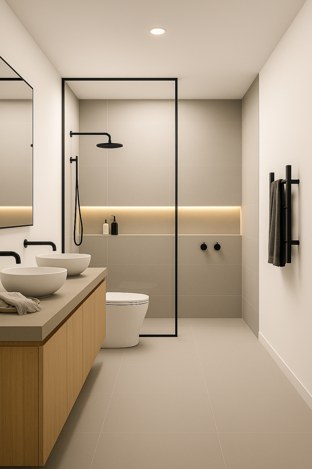 modern-minimalist-bathroom-walk-in-shower-wood-vanity-neutral-tile-anthropos-design