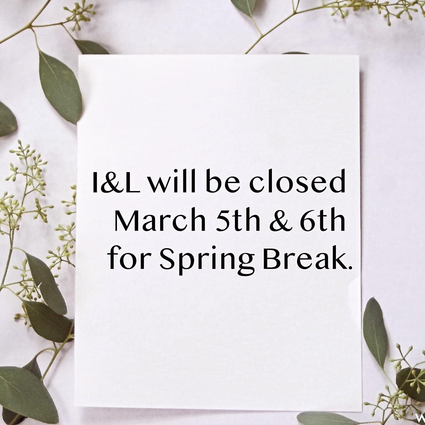 We are enjoying the sunshine for Spring Break and we hope you all are too!

Email info@ivorylacebridal.com with any questions. See our brides Thursday!