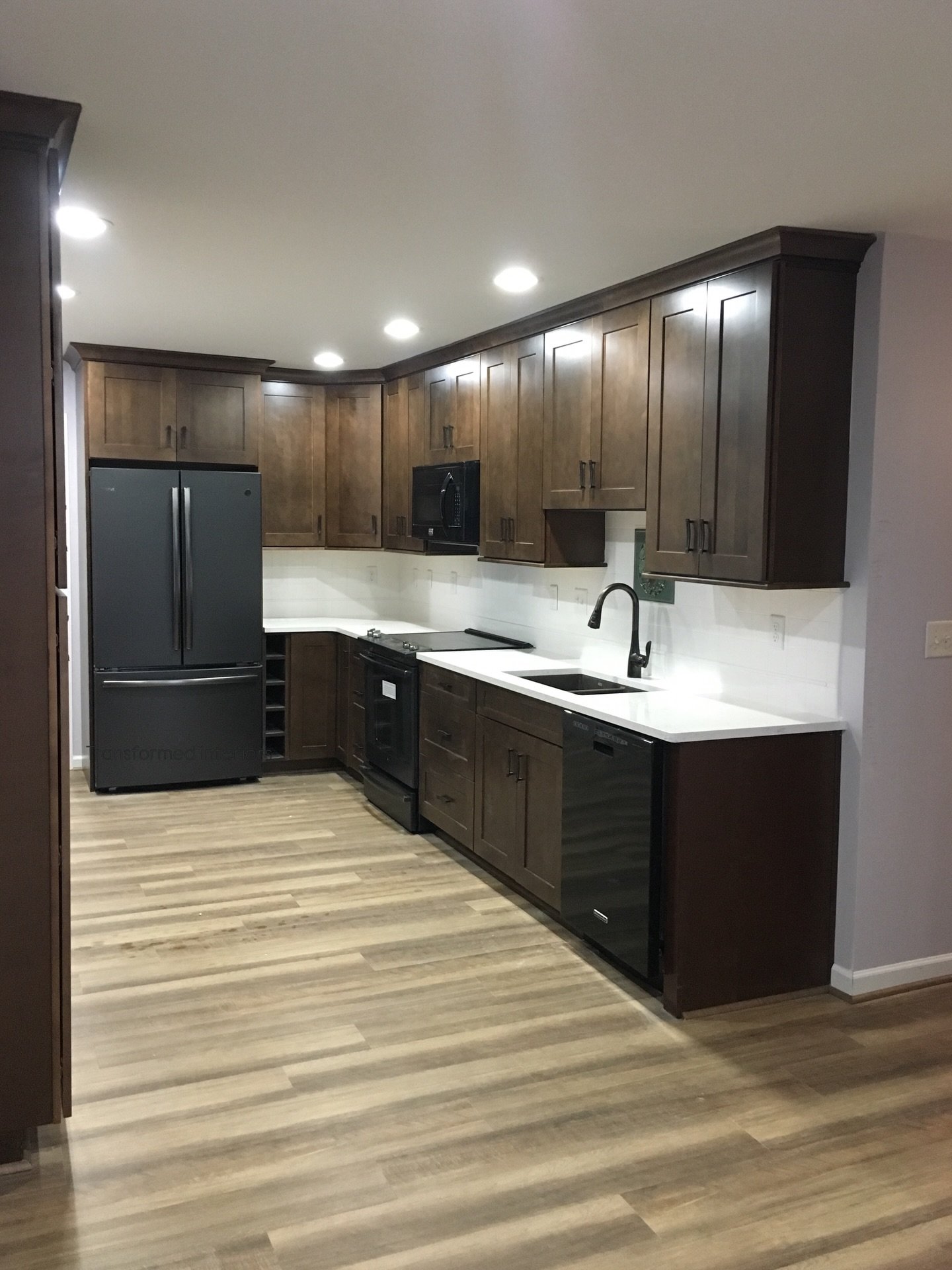 This kitchen was not working &amp; my clients felt it every single day.

The original layout (swipe ⬅️ to see the before pics) was crowded, inefficient &amp; lacked the storage they needed to live well. Limited counter space made even simple tasks fe