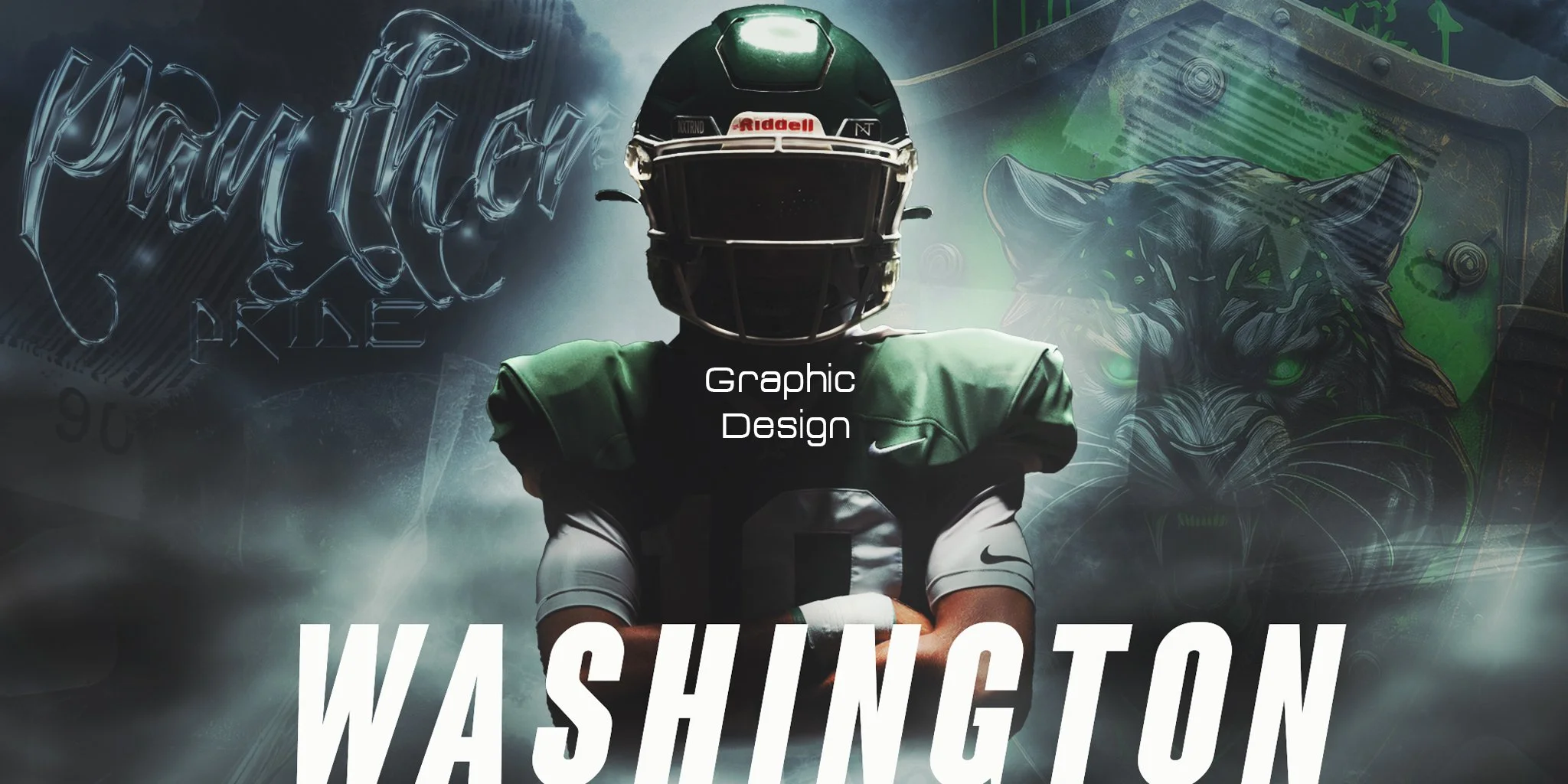 Washington High School Football Graphic Design