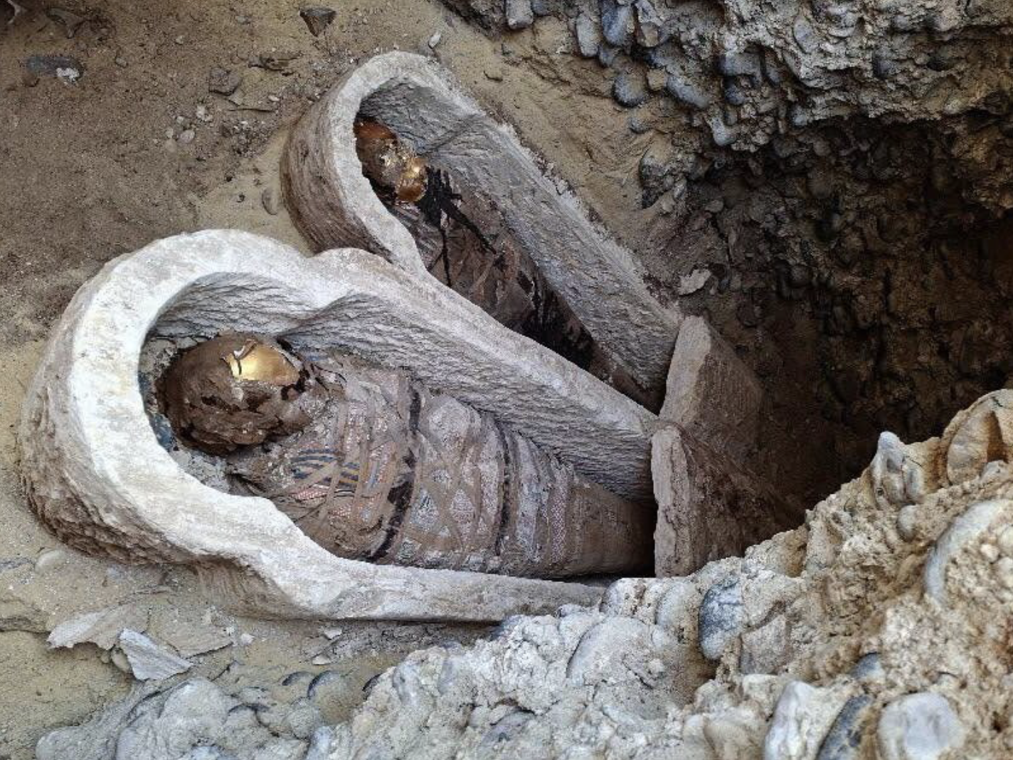 Ancient Egyptian Mummy Found with Hidden Iliad Text and Golden Tongues!