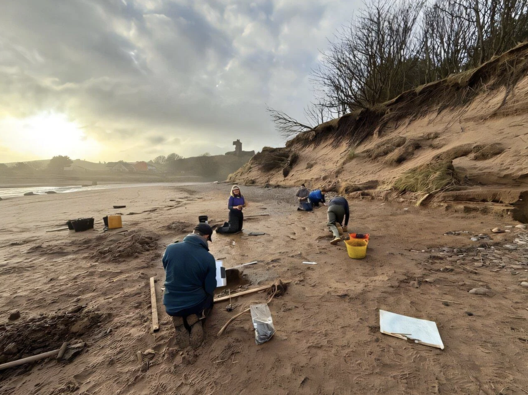 Ancient Footprints found at Lunar Bay, Scotland
