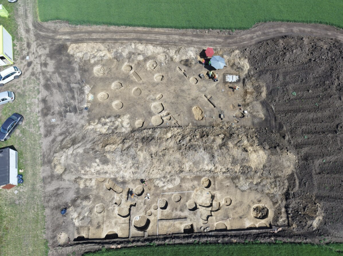 Roman excavation site in Czech Republic