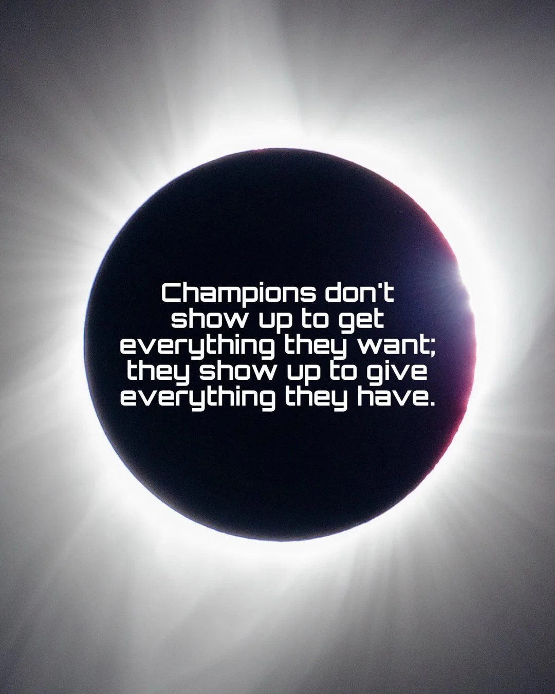 THRIVE. BE YOUR OWN CHAMPION!