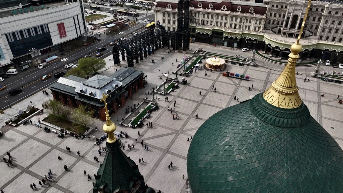 Church Courtyard - Harbin, China