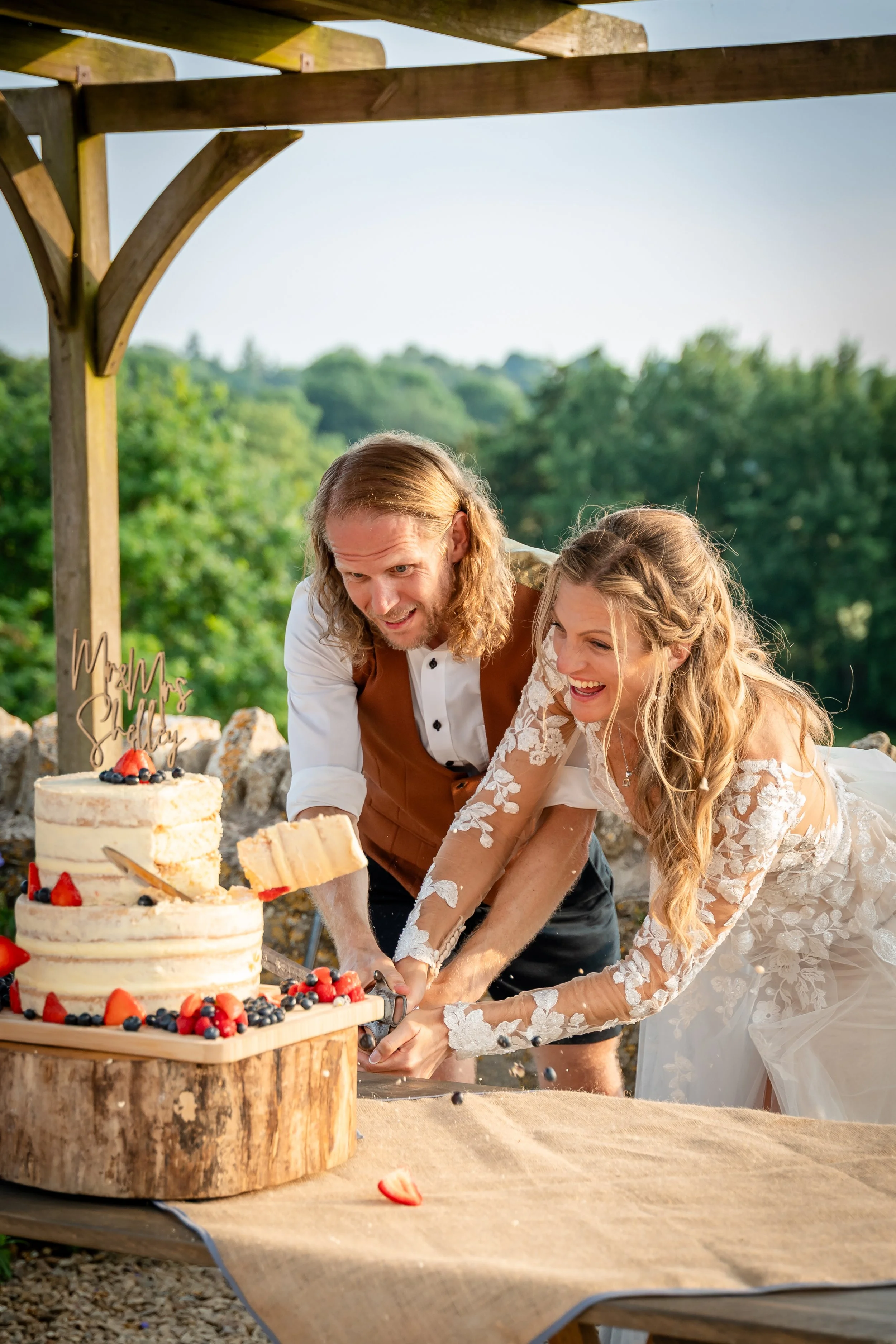 Wedding Couple Folly Farm Bristol