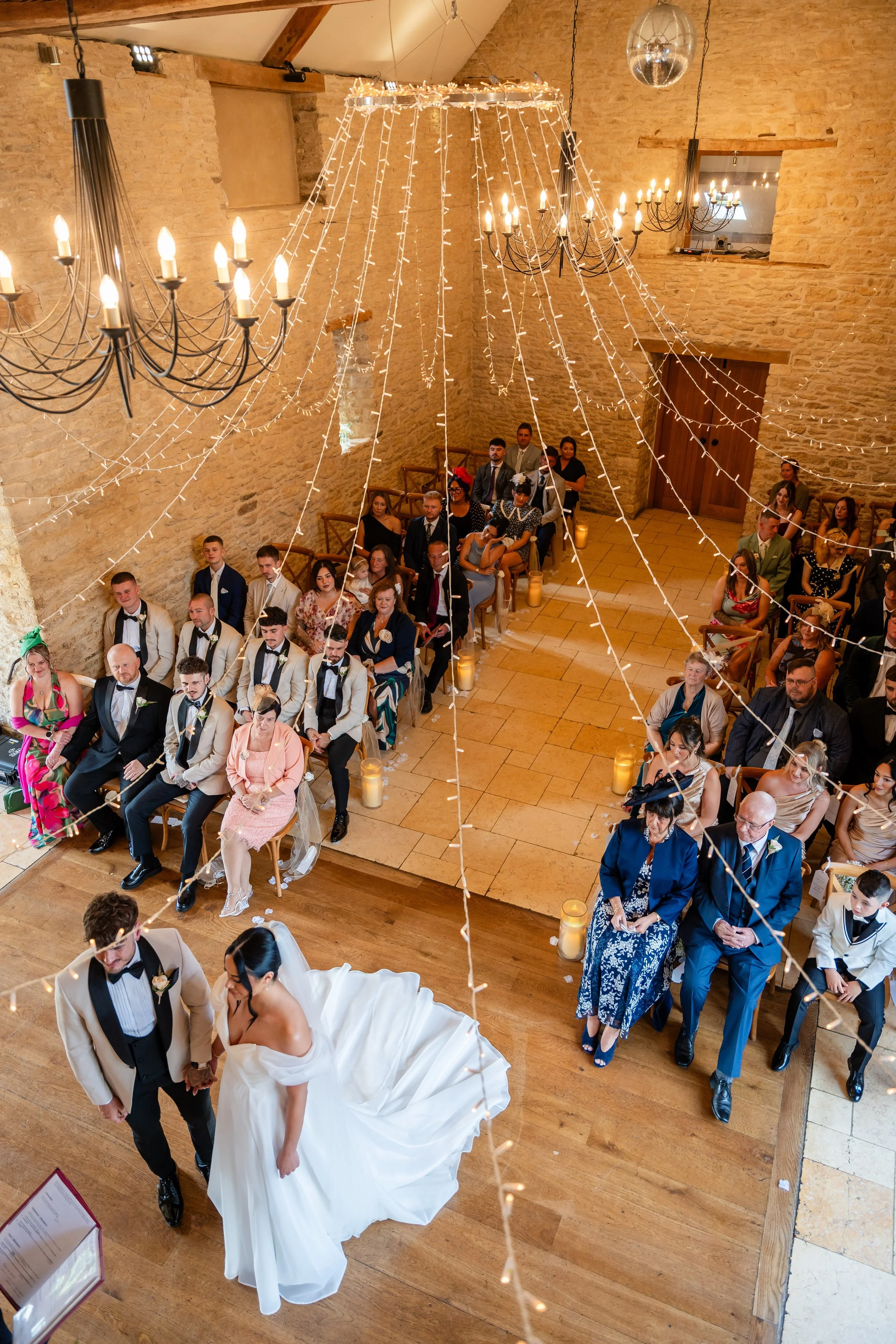 The Kingscote Barn Wedding Ceremony