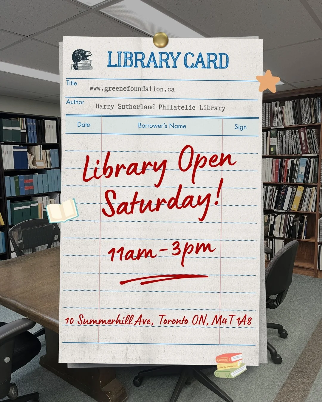 Library Open Saturday 