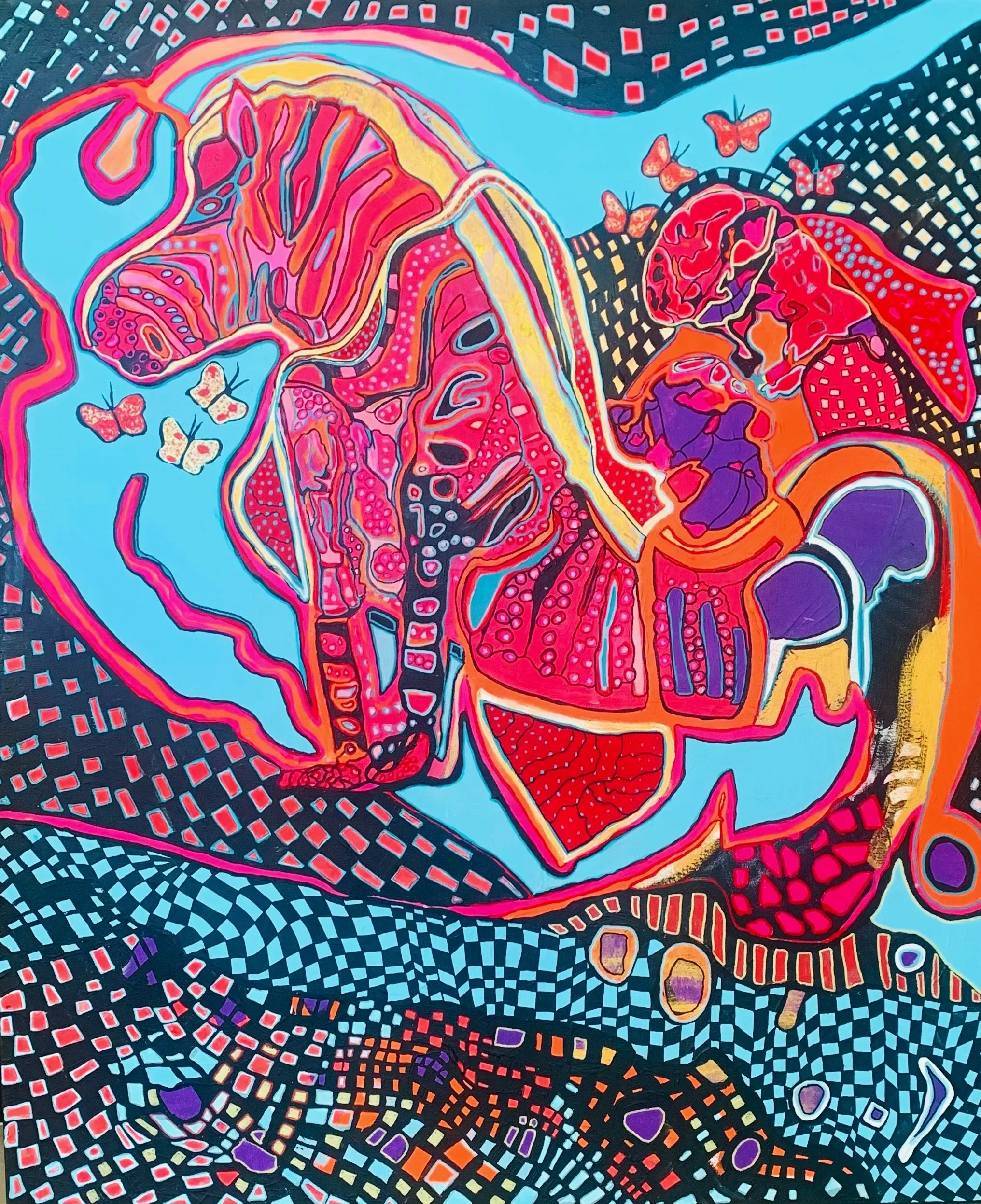  Love in heaven - SOLD  
Acrylic on canvas 
100x120cm