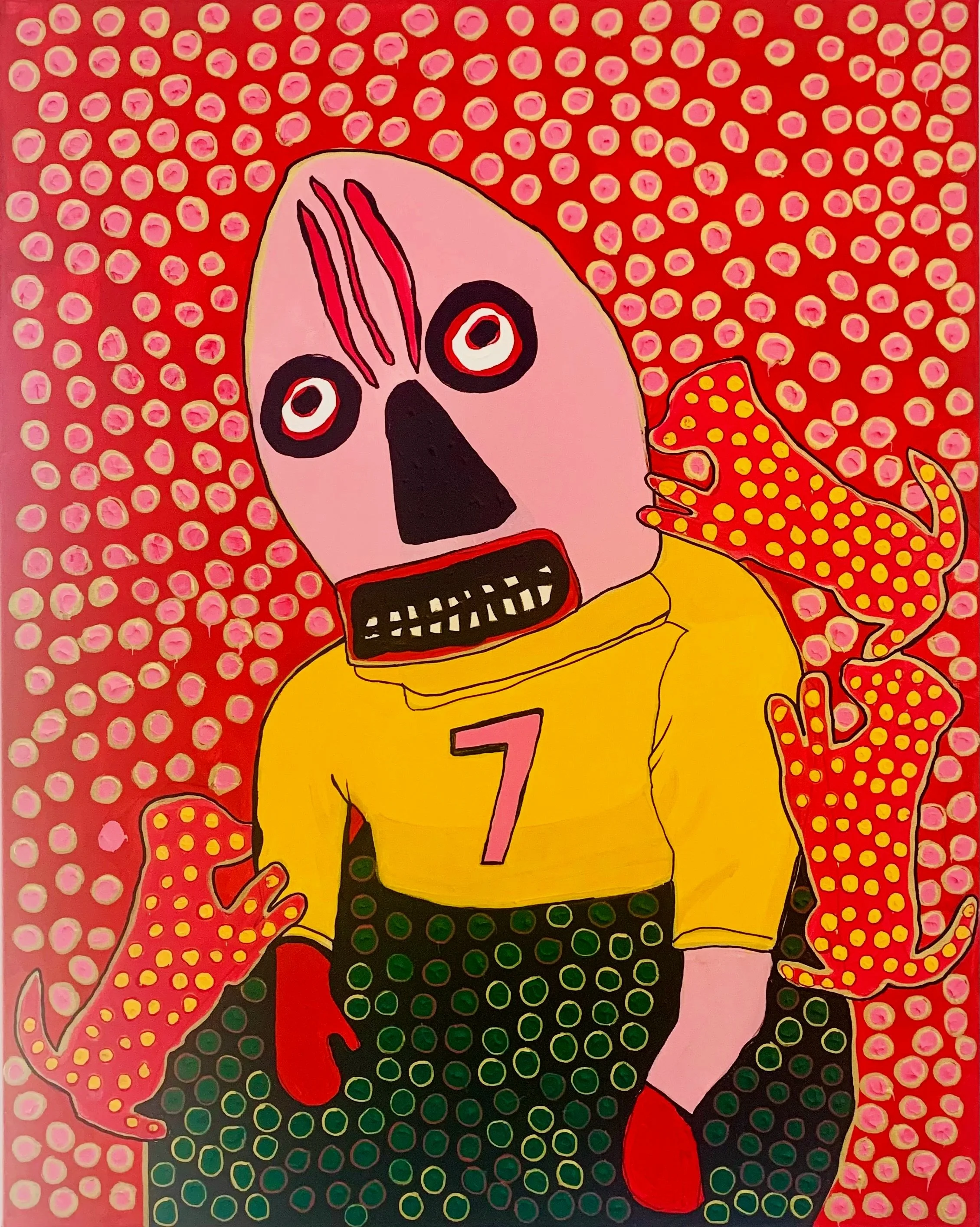  The seventh Watcher  
Acrylic on canvas 
80x80cm