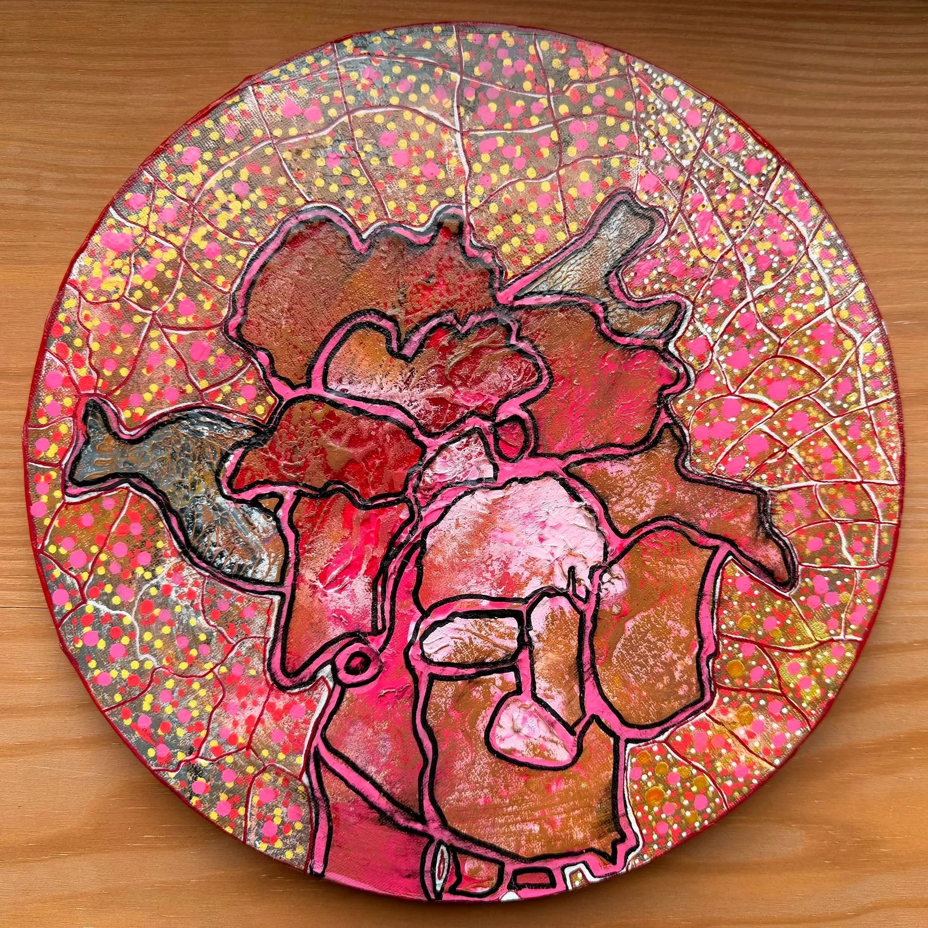 CARE WITHOUT WORDS   
Acrylic on canvas  
30x30cm