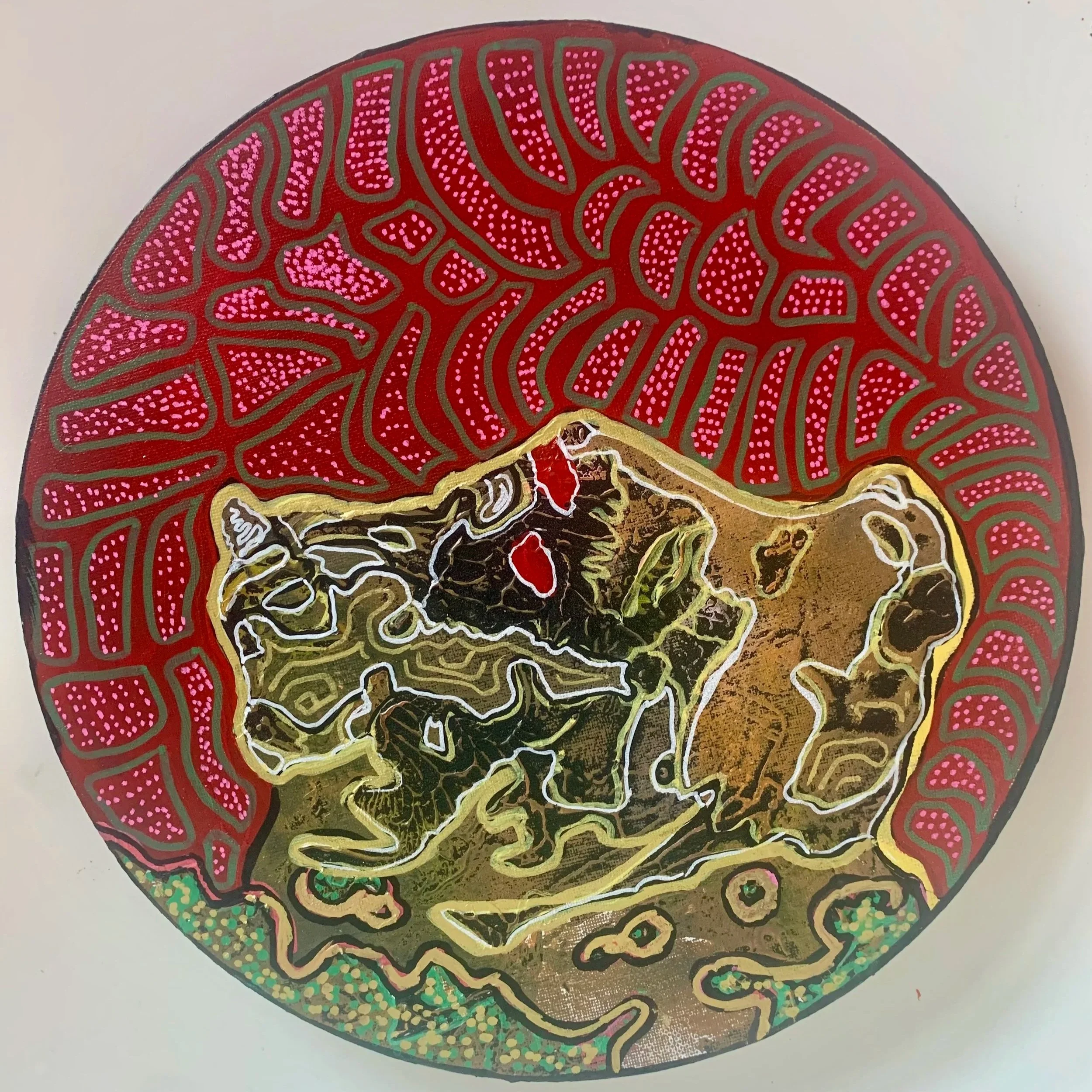  BEAST   
Acrylic on canvas  
30x30cm