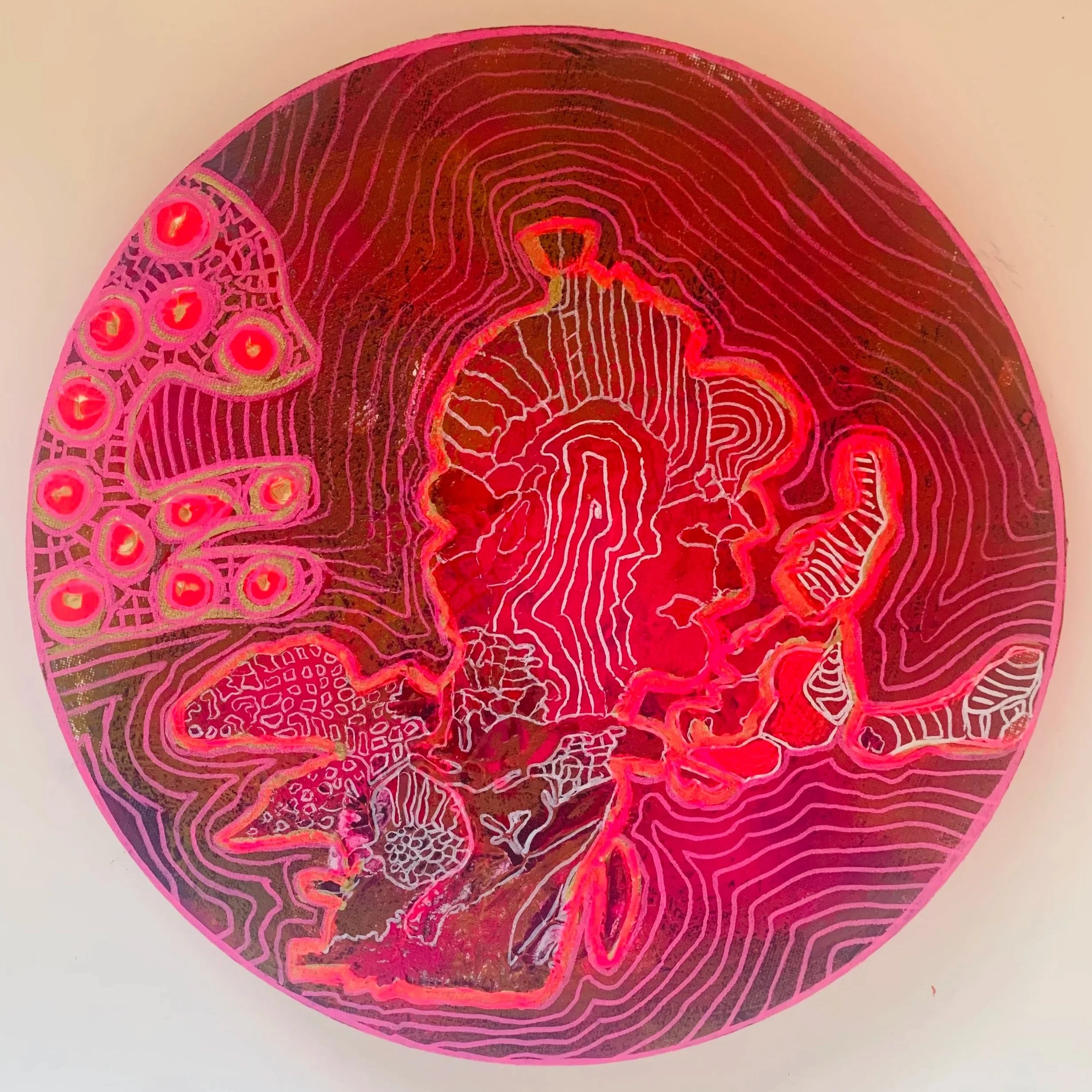  INNER CIRCLE   
Acrylic on canvas  
30x30cm