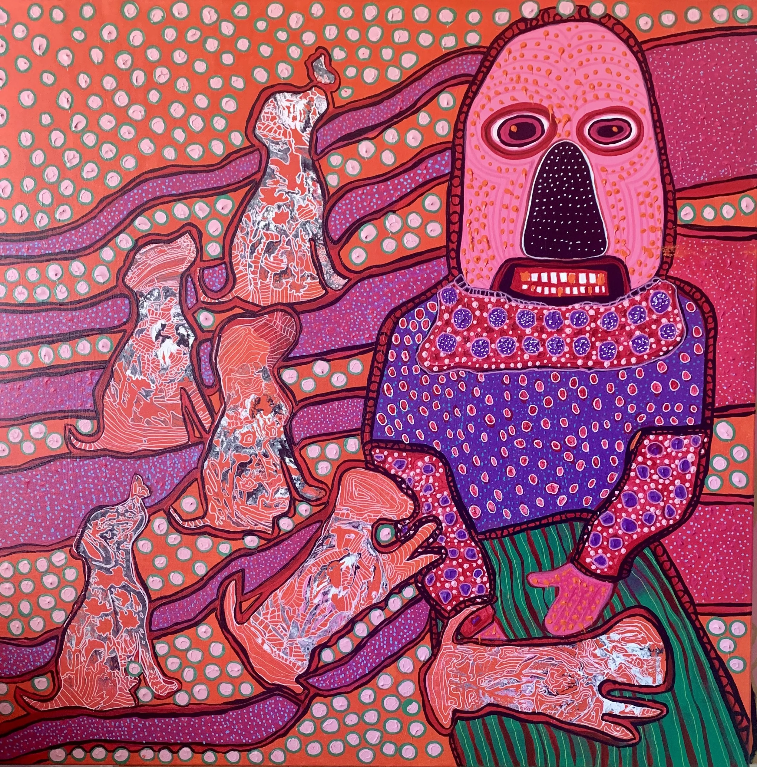  don’t touch me  
Acrylic on canvas 
92x73cm