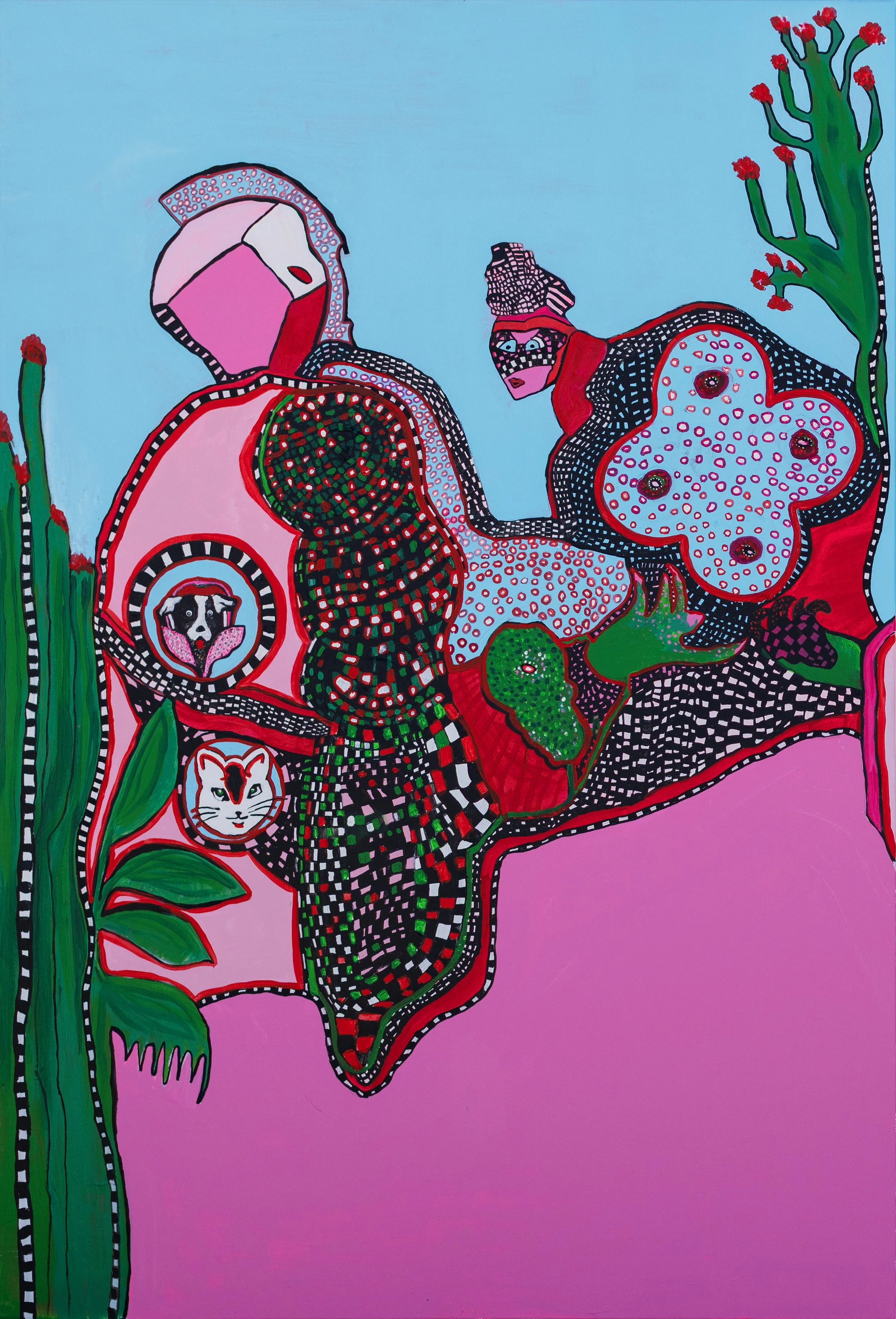 Amantes en el jardin
Acrylic on canvas
90x130cm