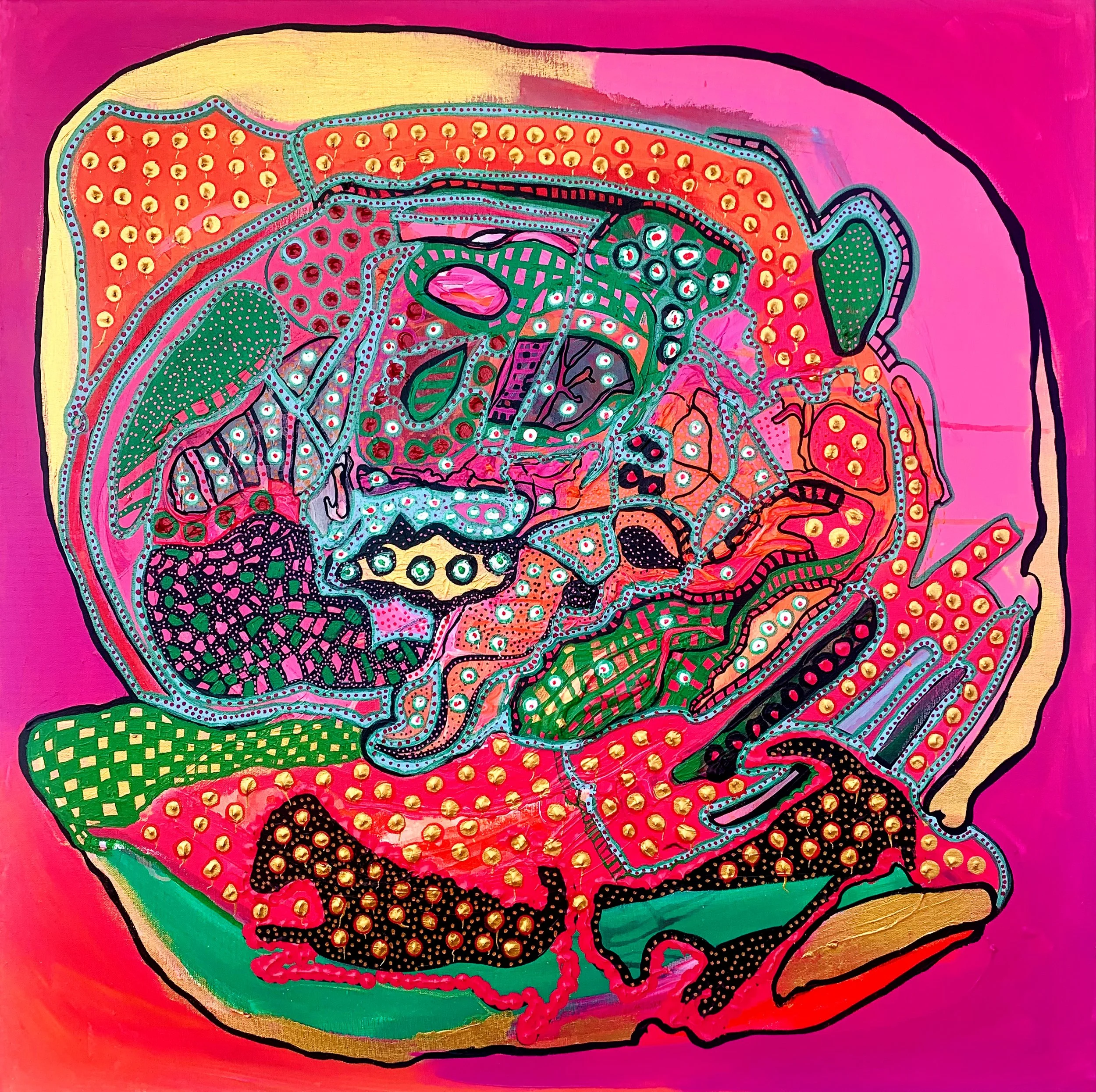  World Colors  
Acrylic on canvas 
80x80cm