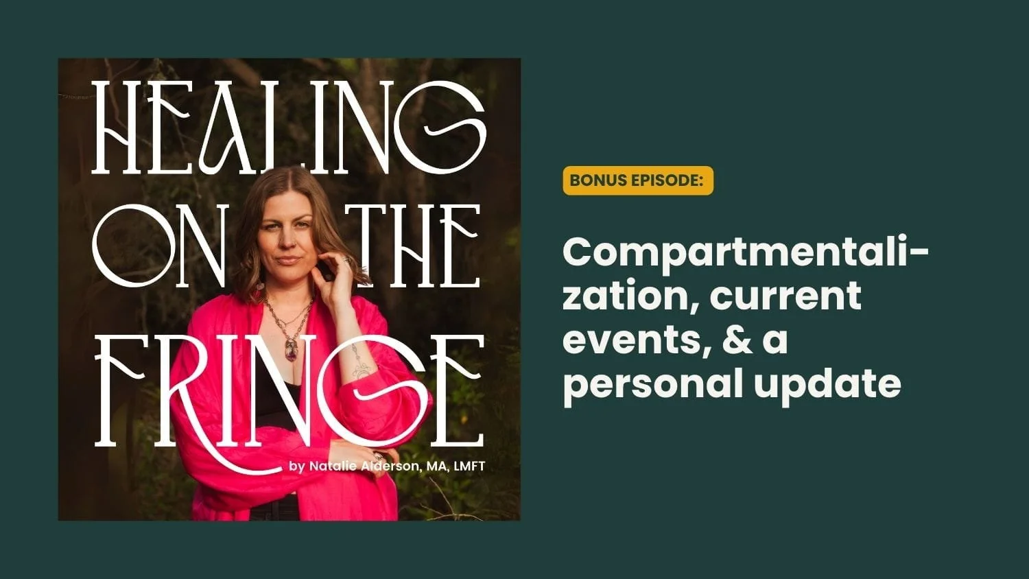 Compartmentalization, current events, &amp; a personal update