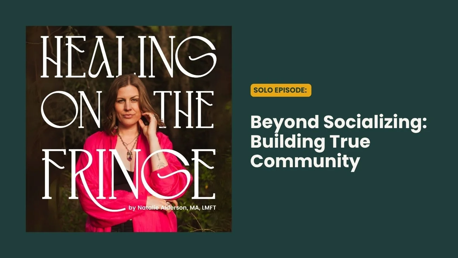 Beyond Socializing: Building True Community