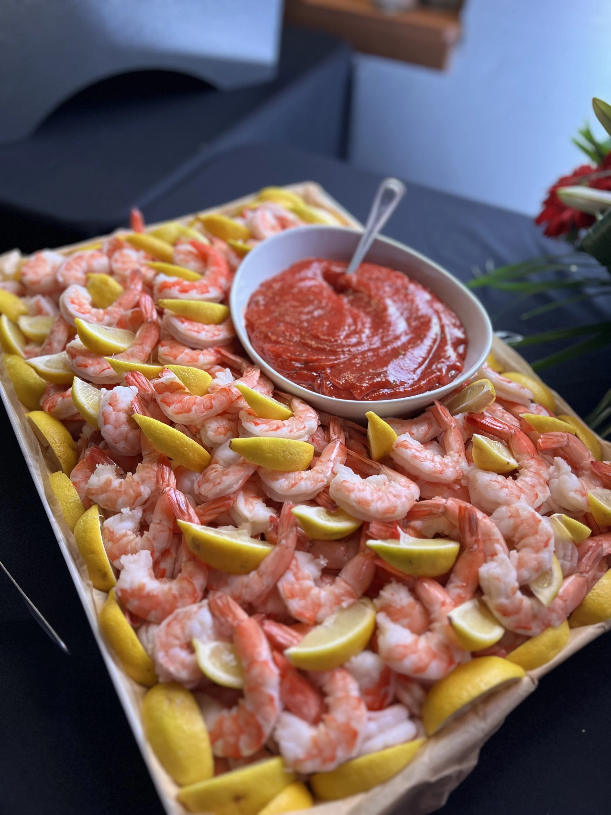 ZEST CATERING - shrimp cocktail board