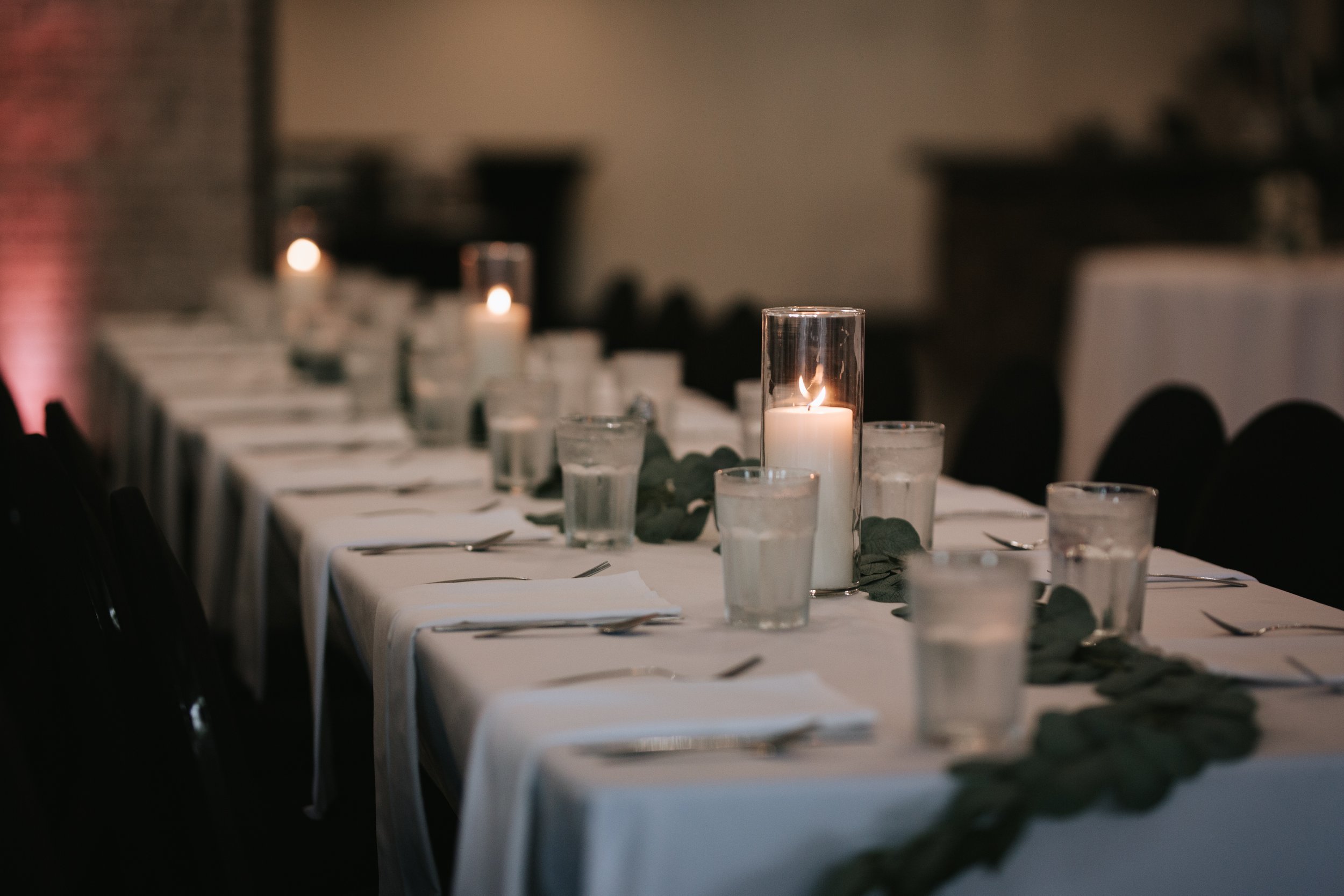 Rosedale Park - Emerald Room Table Setup