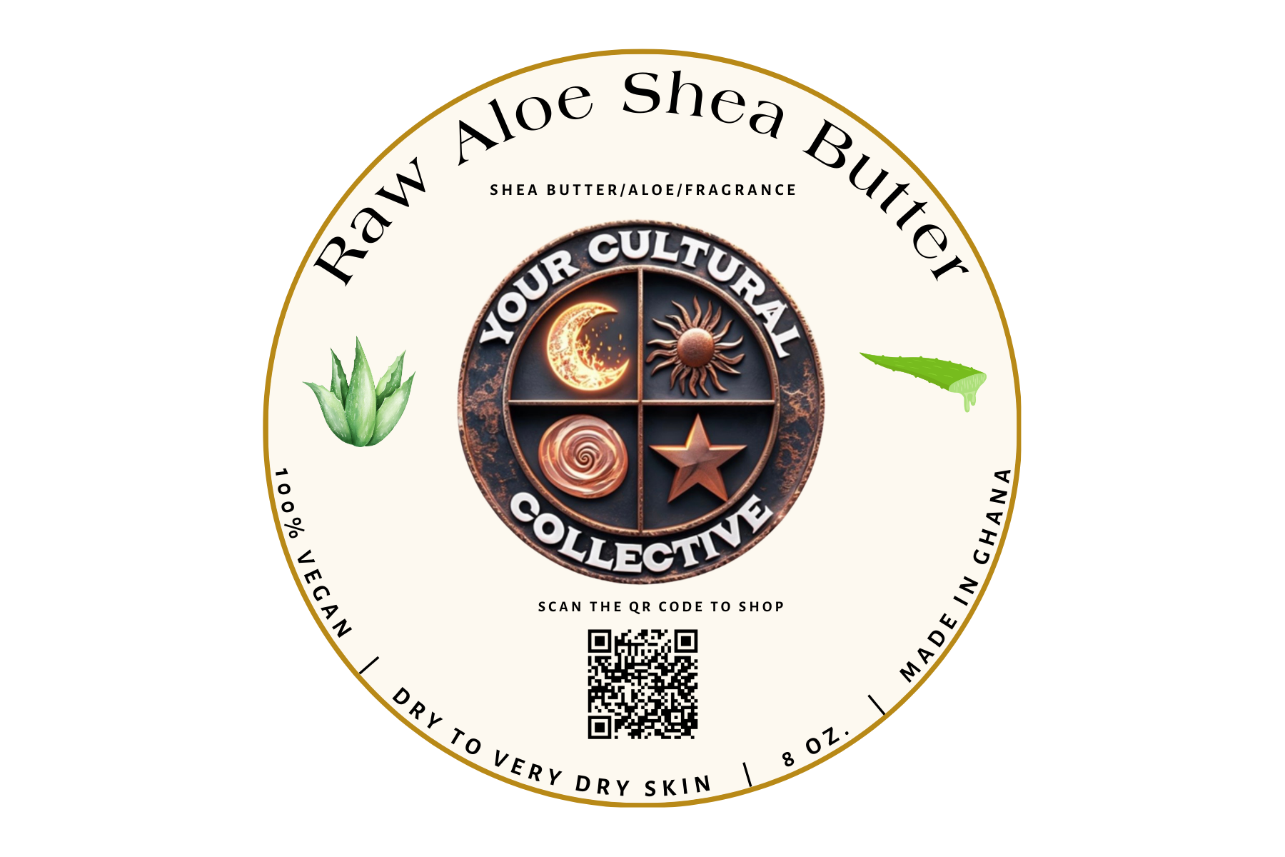 Raw Aloe Shea Butter (8 oz.)