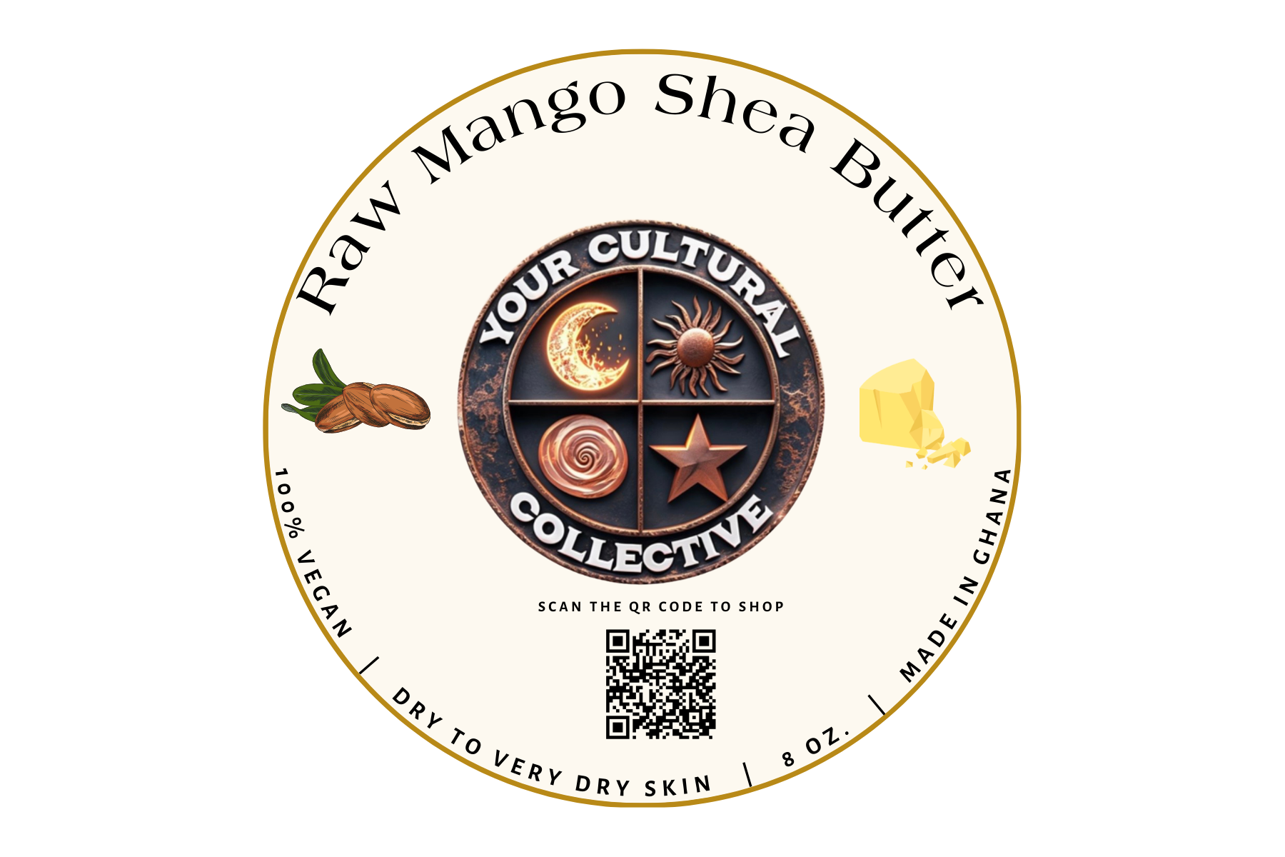 Raw Mango Shea Butter (8 oz.)