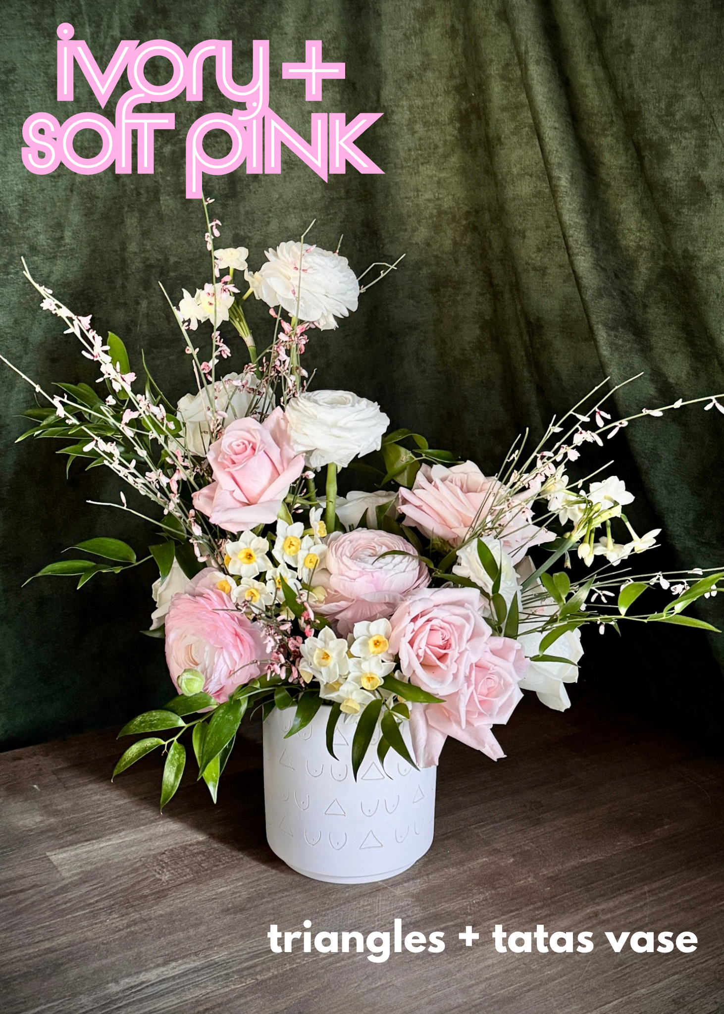 soft romantic flowers pink and white for valentines day