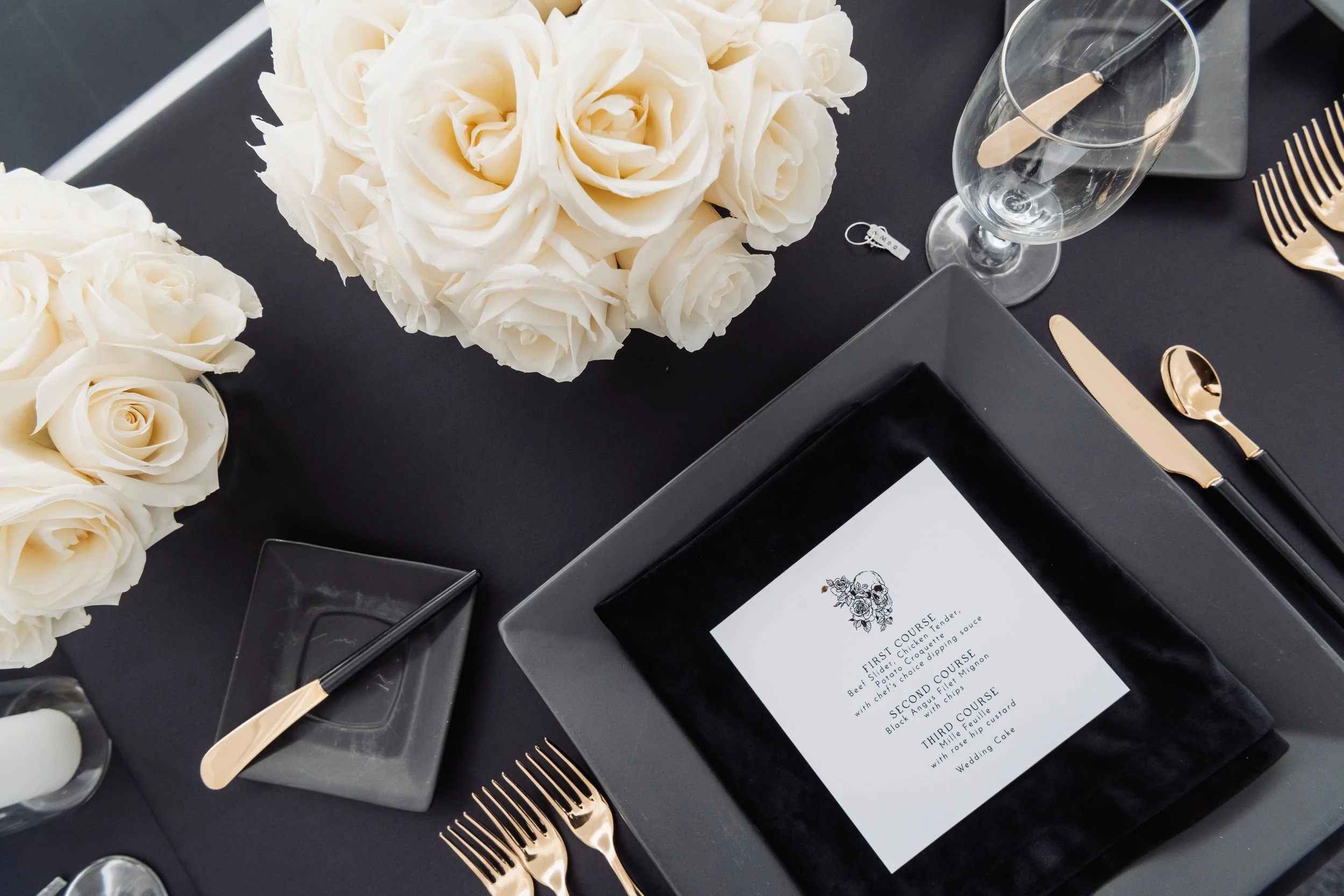 Rock and Roll Wedding Tablescape