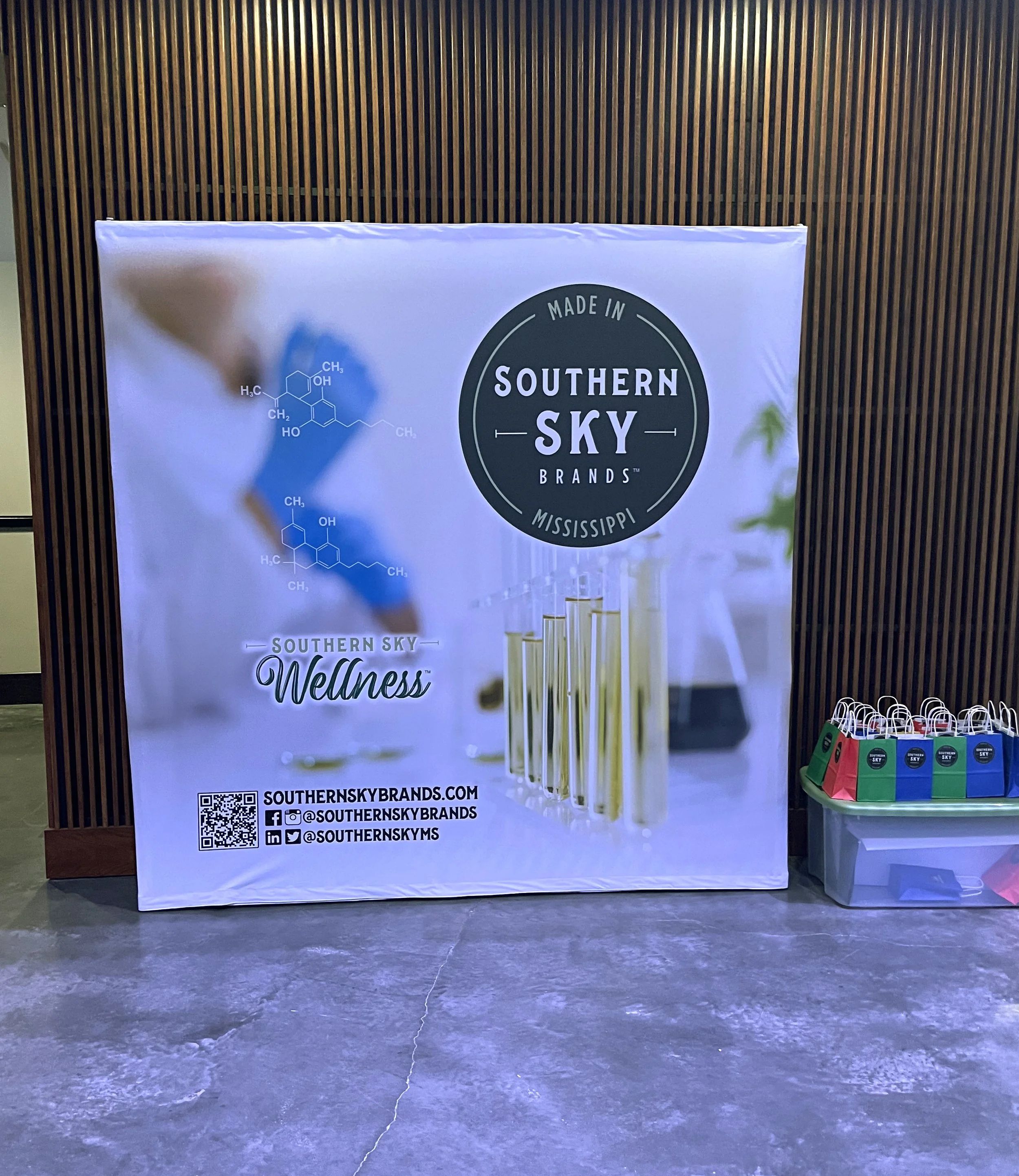 10' fabric booth wall