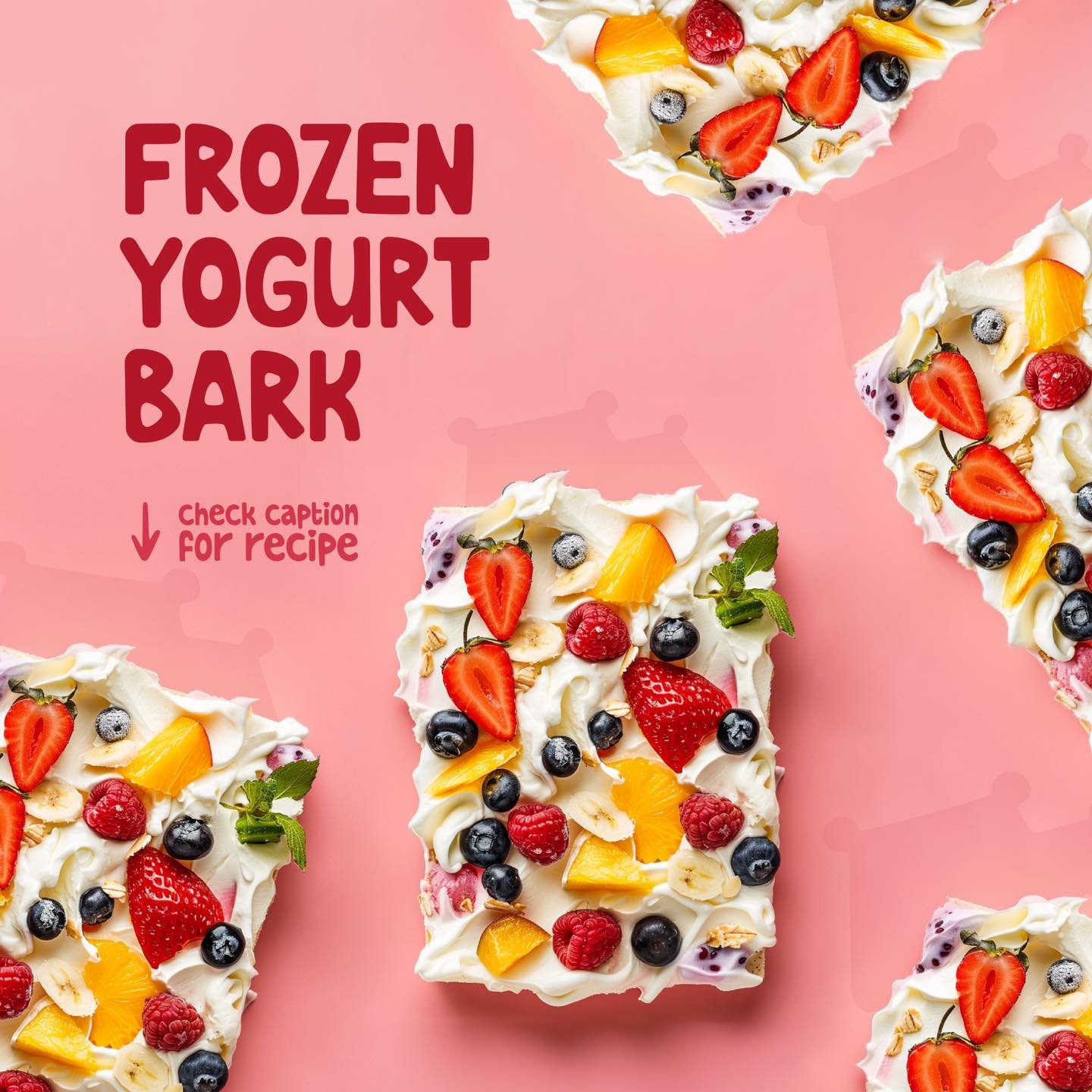 Looking for the perfect healthy snack to keep your little ones smiling? Look no further! This frozen yogurt bark recipe is a fun and delicious treat that kids will love. 🍓🥥

Ingredients:
- Greek yogurt (plain or flavored)
- Assorted chopped fruits 